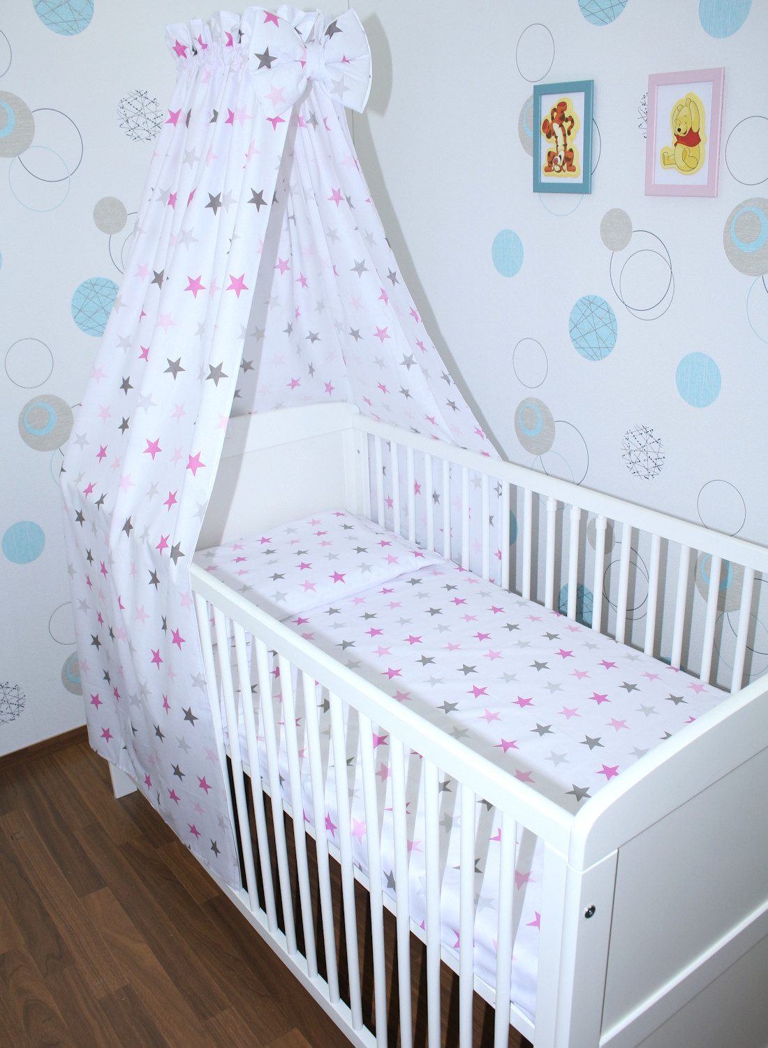 Babybettwäsche Bettset mit Bettwäsche Vollstoff Himmel Baby Kinder