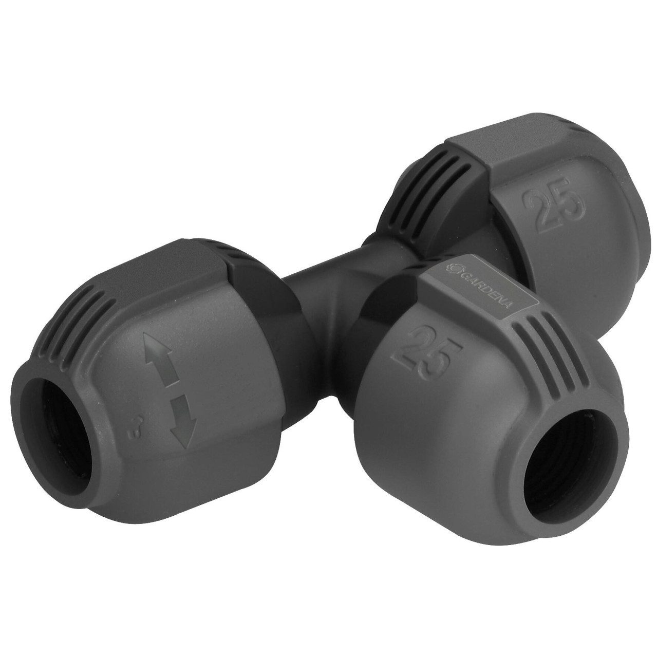 Schlauchhalterung Gardena T Stück Quick Easy 25 mm