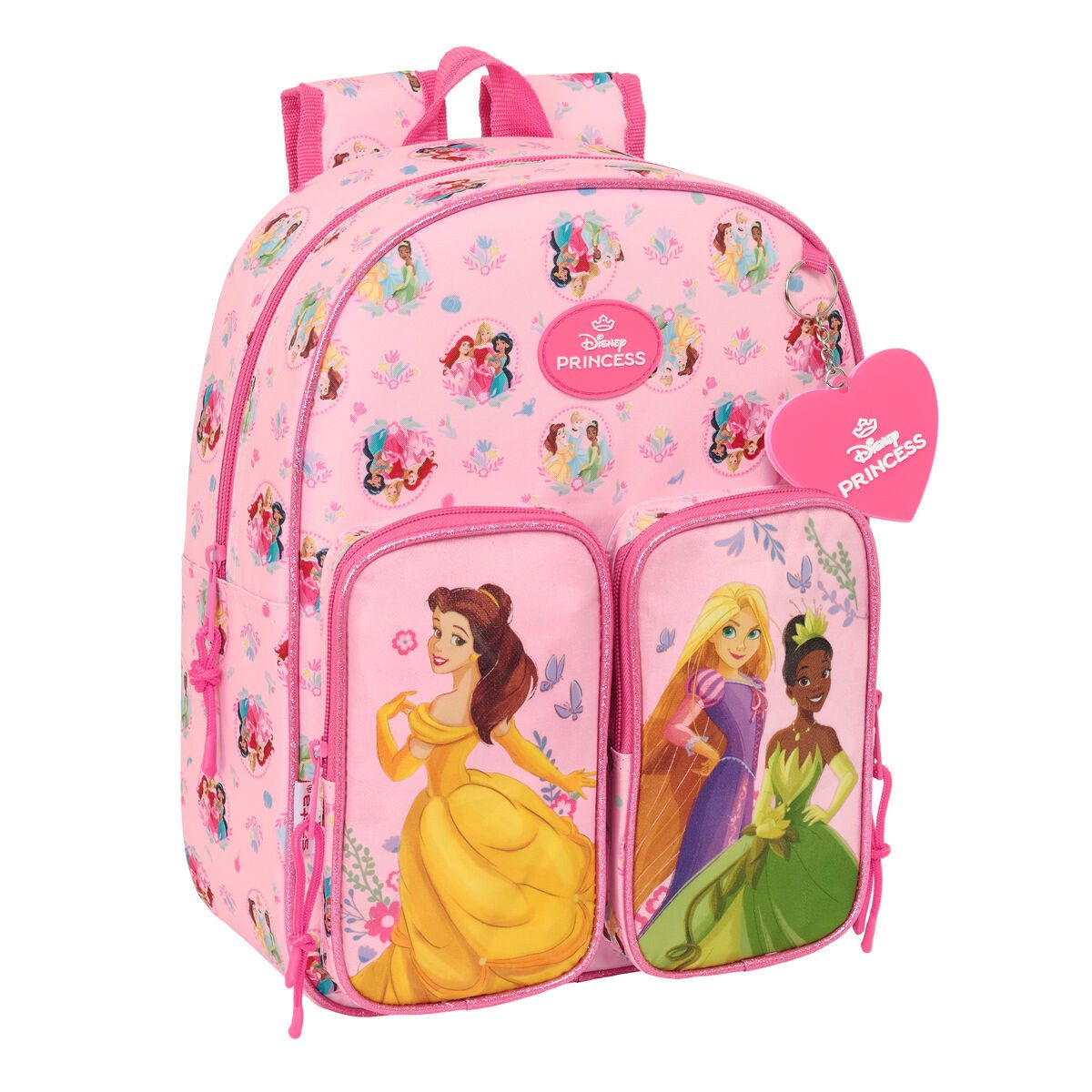 Princesses Disney Rucksack 26 x 34 x 11 cm Kinder Rucksack Disney Princess Rosa 26x34x11 cm