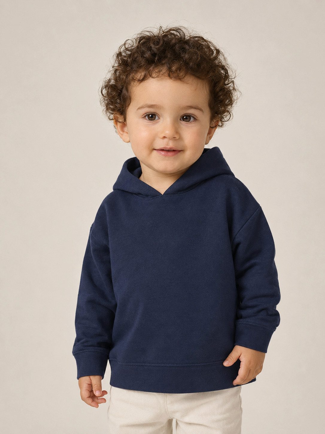 Sitztgut Hoodie Baby Hoodie aus Bio-Baumwolle (1-tlg) Doppellagige Kapuze und weiter Halsausschnitt