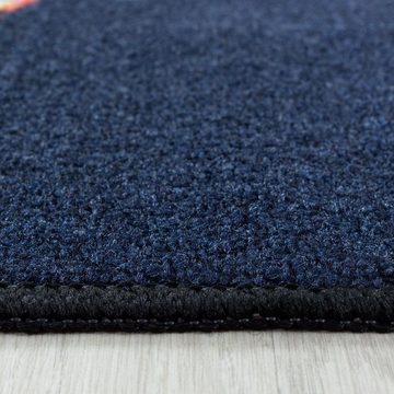 Kinderteppich Kinder Teppich Paula Marineblau, Teppich Boss, rechteckig, Höhe: 7 mm