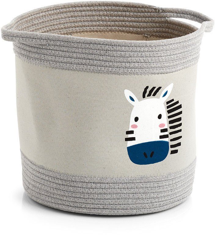 Zeller Present Aufbewahrungskorb Aufbewahrungskorb Zebra" Baumwolle/Polyest günstig online kaufen