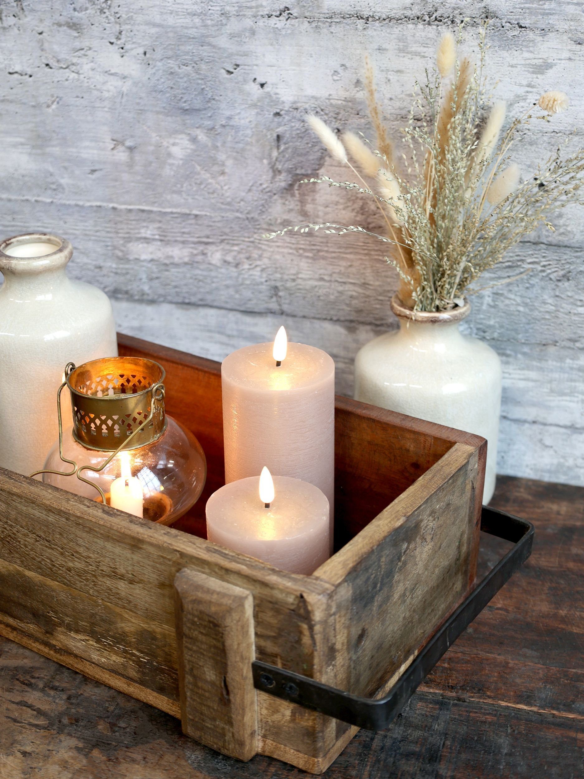 Chic Antique Holzkiste Holzkiste Kiste aus Holz Griff 68x13cm Grimaud Chic Antique 41063000