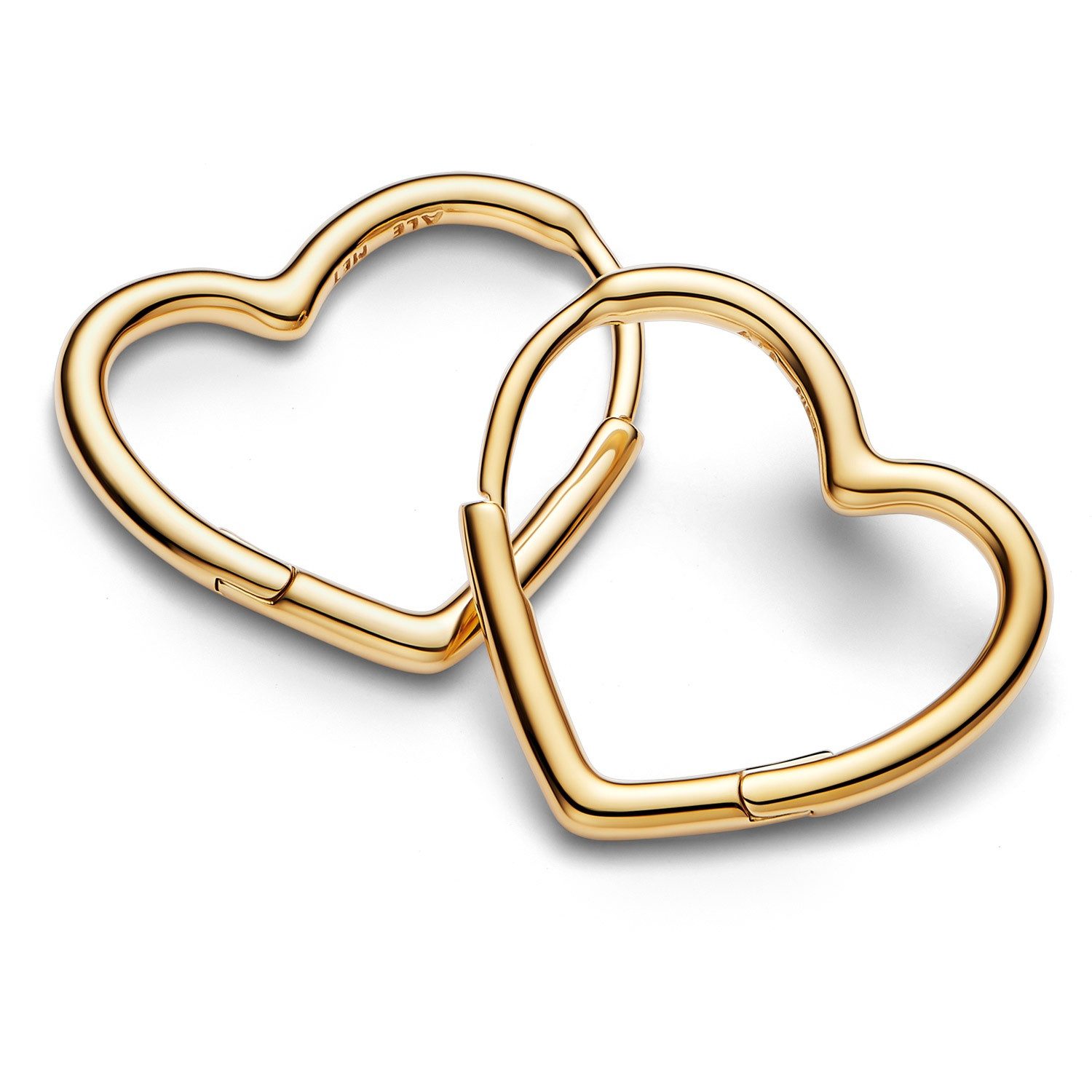 Pandora Paar Creolen Damen-Asymmetrisches Goldfarben günstig online kaufen