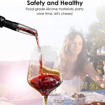 CoverKingz Dekanter Weindekanter - Dekanter für Rotwein - Weinbelüfter und Eingießer für, (2 in 1 Set, Decanter Weinbelüfter), Tropffrei und leichte Reinigung