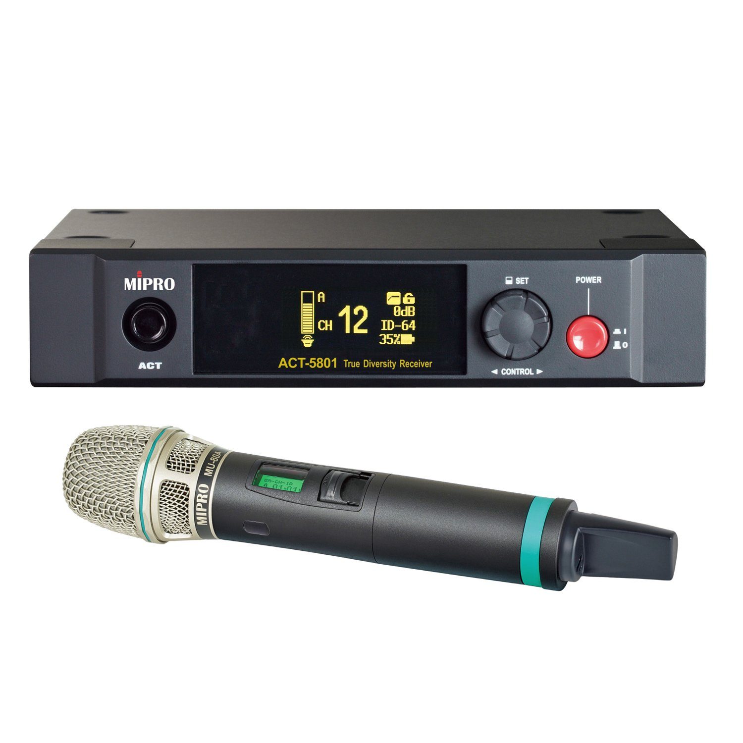 Mipro Audio Mikrofon Mipro ACT-5801 1-Kanal Empfänger mit Handsender