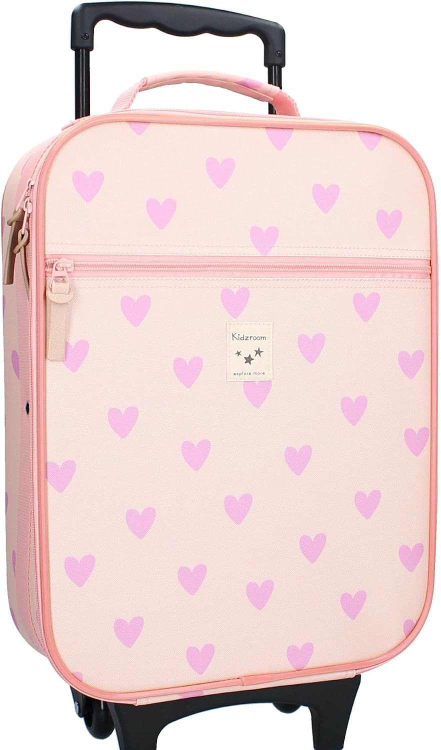 Kidzroom Kinderkoffer Kindertrolley Pink für Mädchen ab 3 Jahre Trolly Trolley Koffer 15 L, Innenmaße:42×32×11 cm, Außenmaße:48×32×14 cm, 1 …