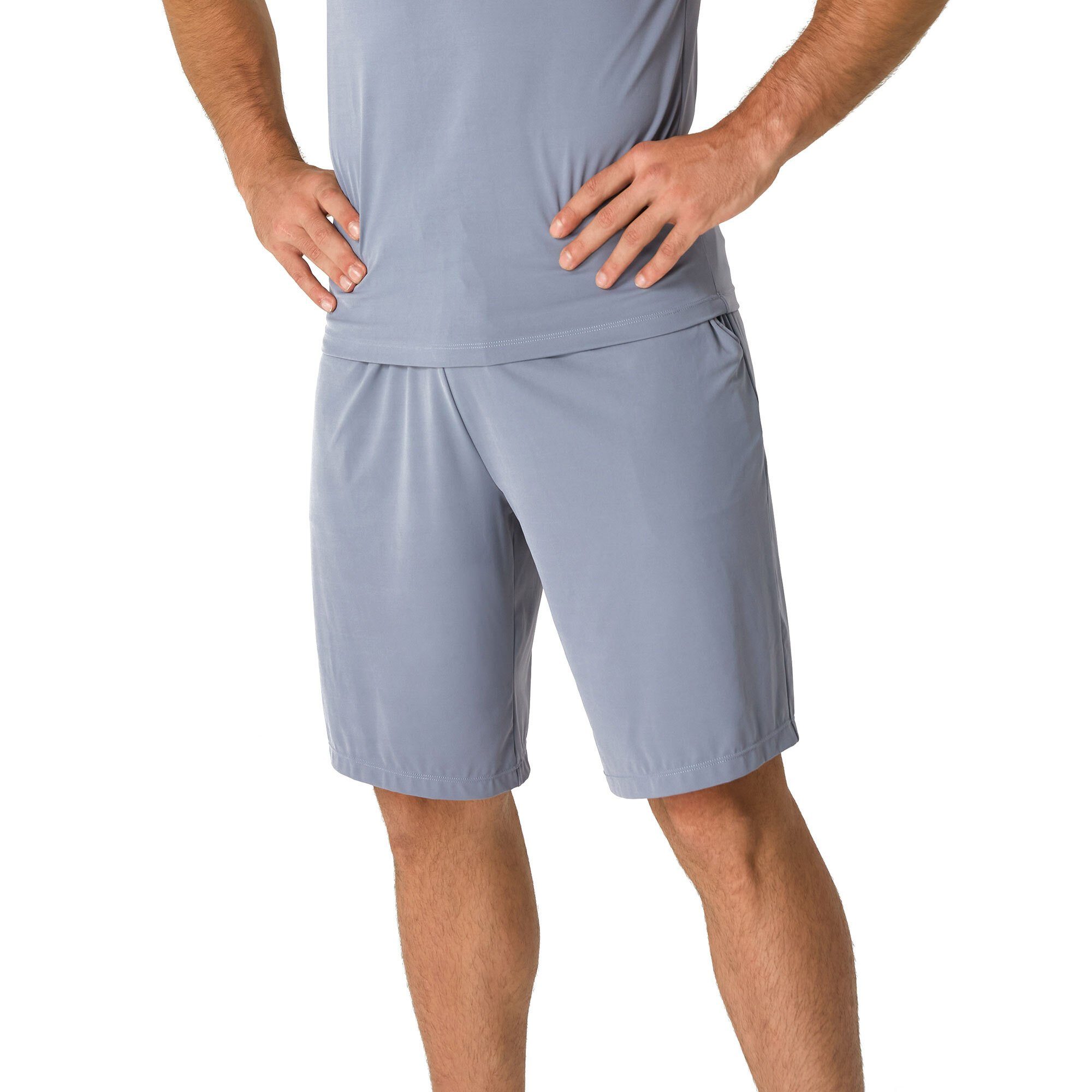 shorts INSTRUCTOR Yogashorts (1-tlg) grau YEAZ