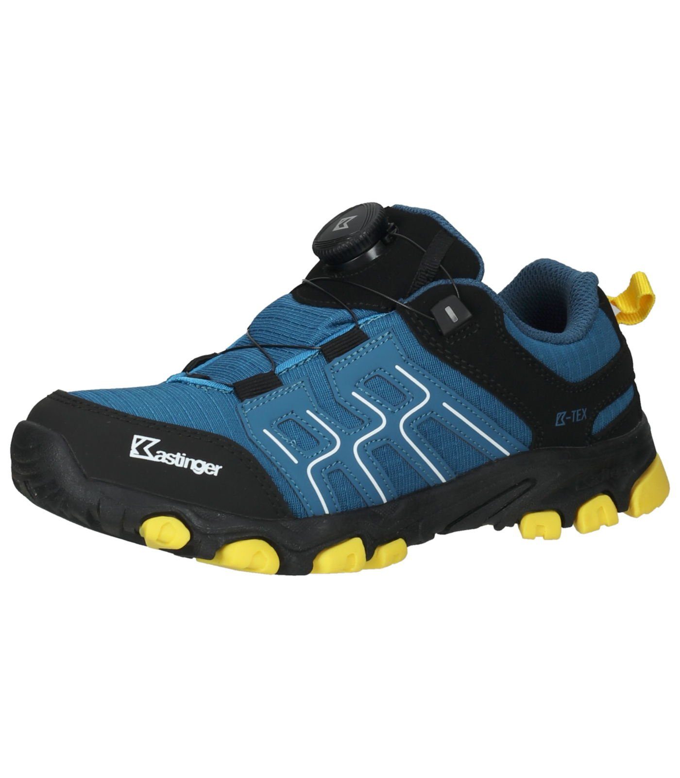 Wanderschuhe Lederimitat Schwarz Blau Trekkingschuh Kastinger