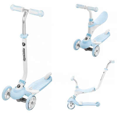 HyperMotion Dreiradscooter Roller 5in1 - Blau