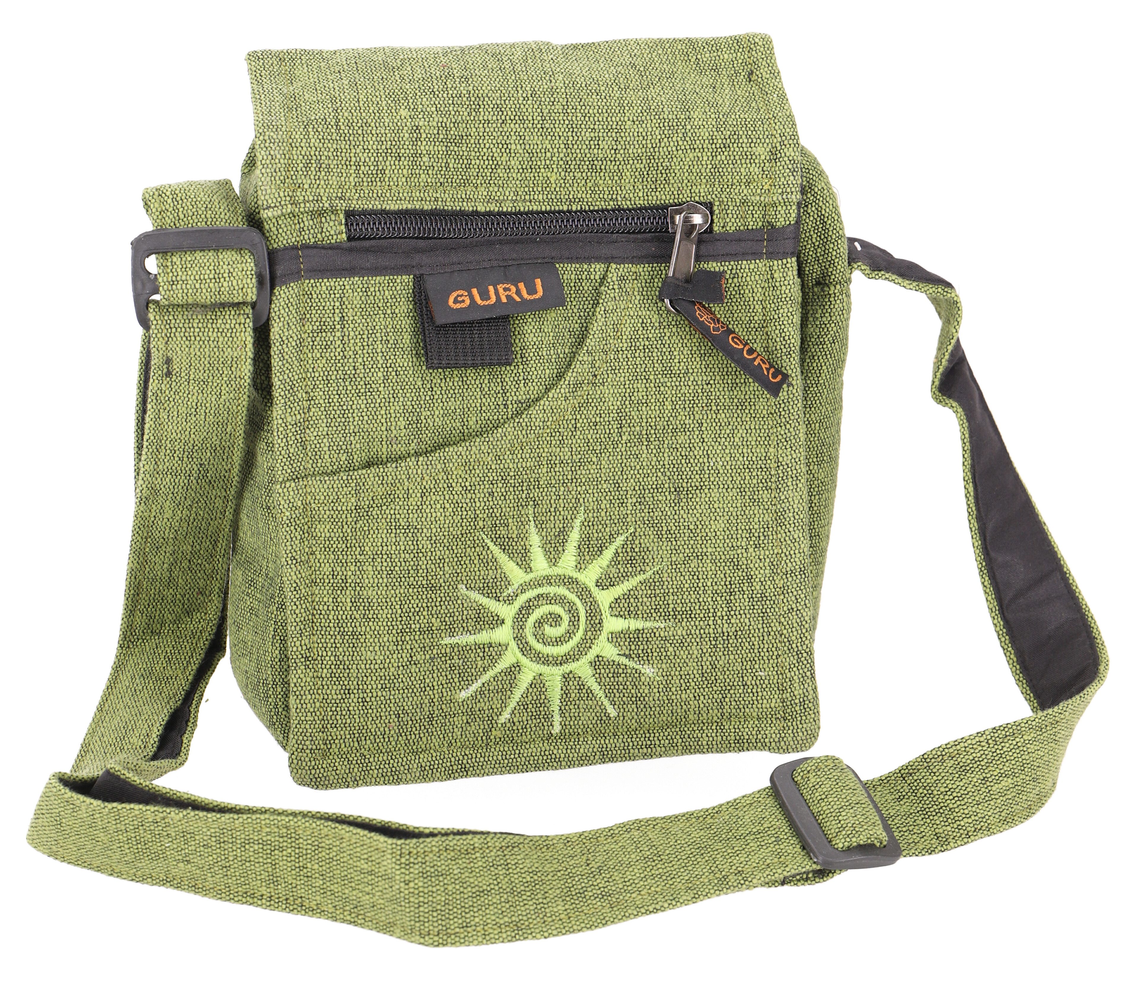 Guru-Shop Schultertasche Kleine Schultertasche, Passporttasche - grün günstig online kaufen