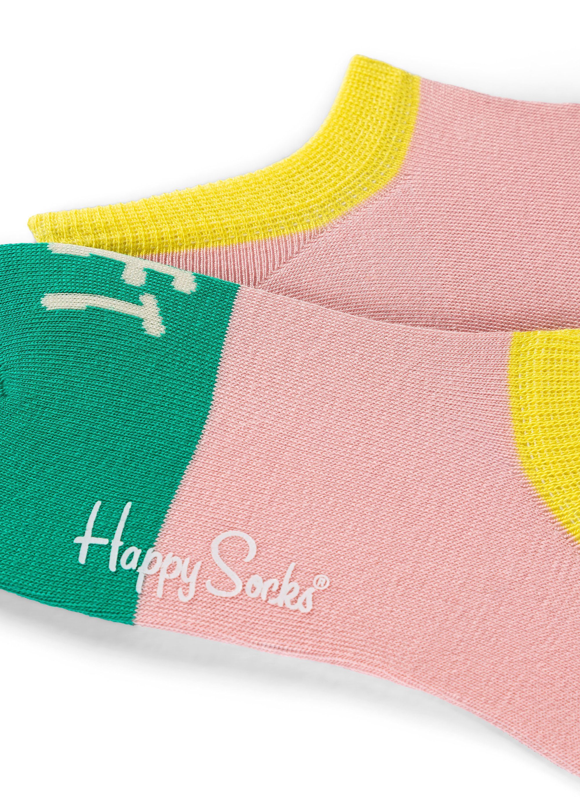 Baumwolle Summer 3-Pack gekämmte Happy Day Show Sock Sneakersocken Socks No
