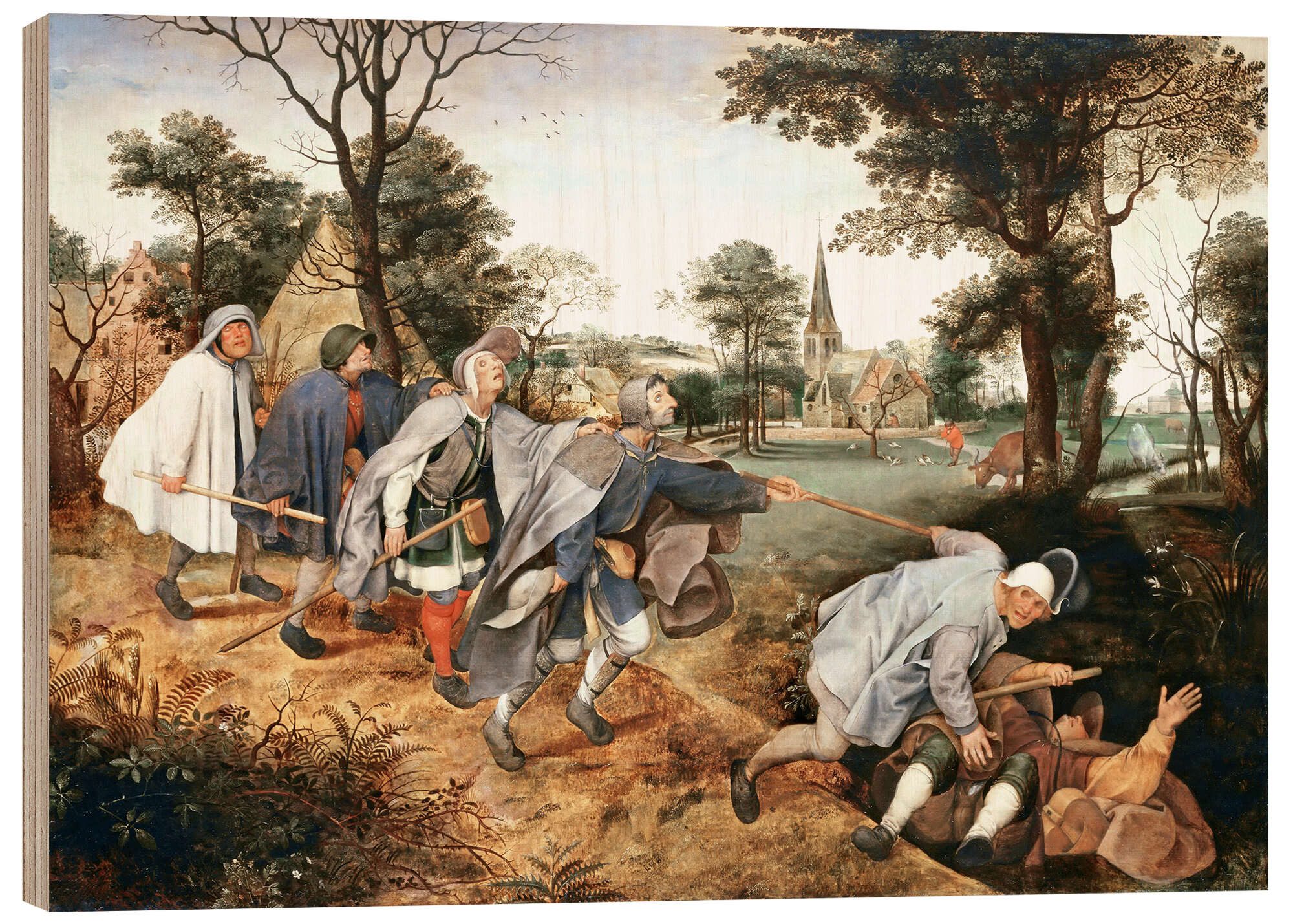 Holzbild Pieter Brueghel d.Ä.
