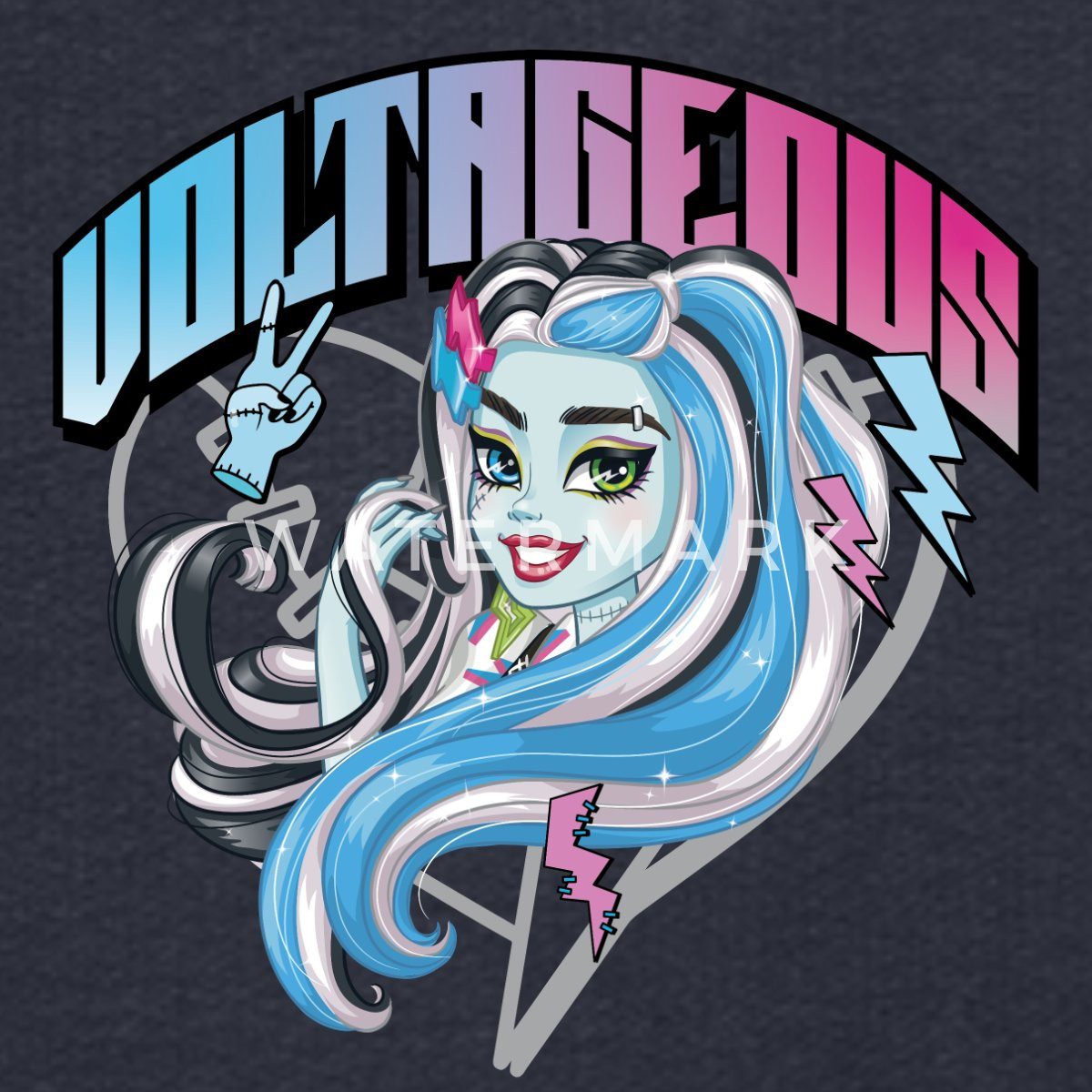 Spreadshirt Hoodie Monster High™ Frankie Stein Voltageous Kinder Premium Hoodie (1-tlg)