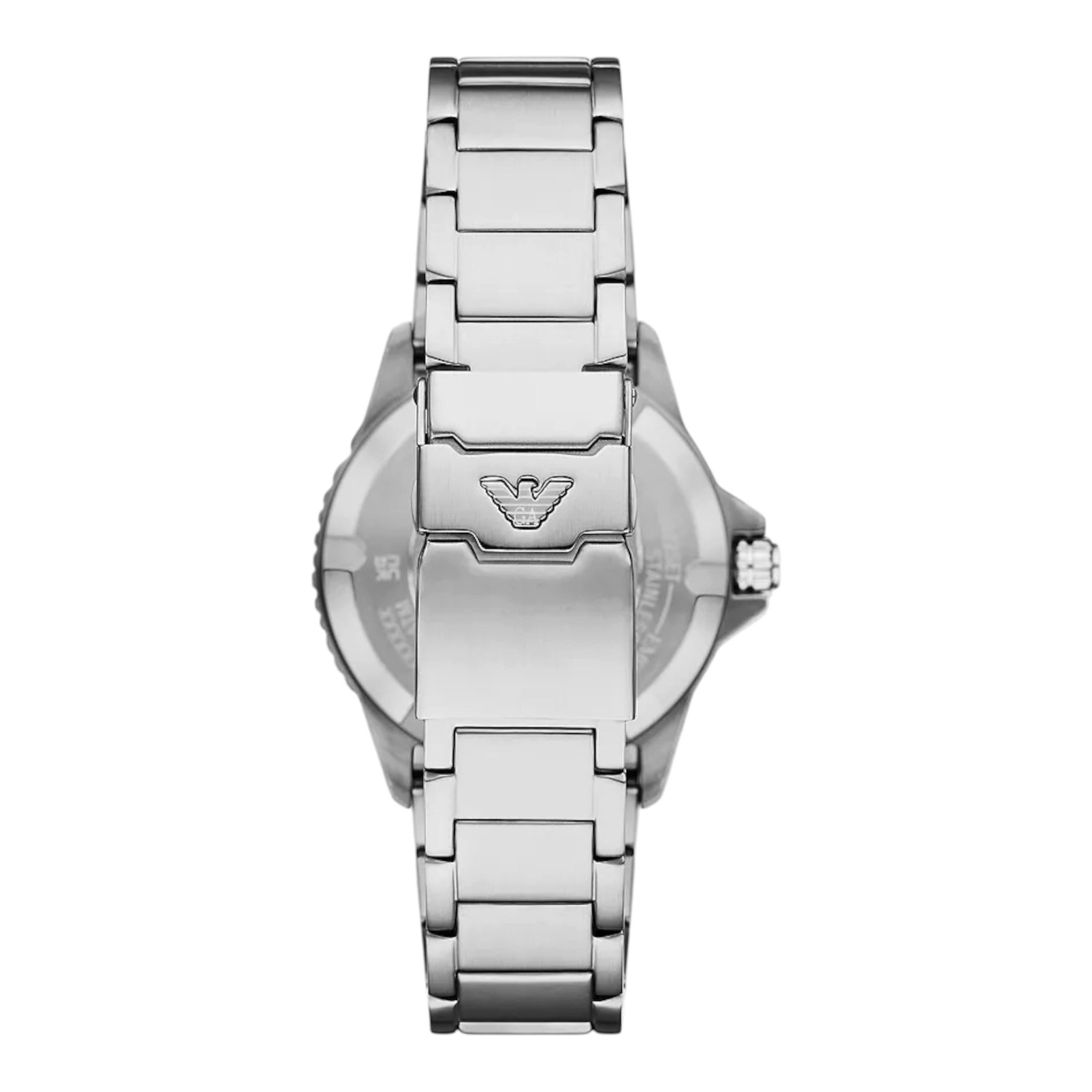 Emporio Armani Quarzuhr Emporio Armani Uhr World Explorer Datum Edelstahl u günstig online kaufen