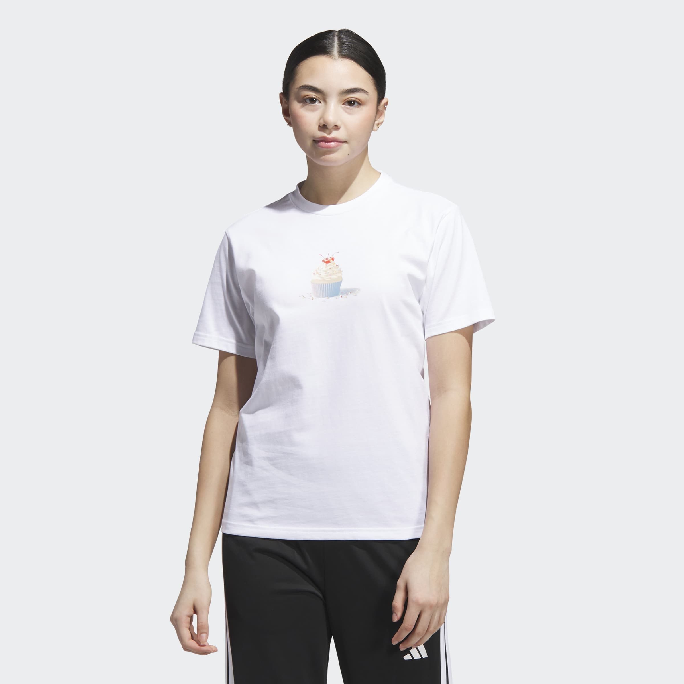 adidas Sportswear T-Shirt W CO CUPCK T mit Cupcake Motiv, aus weicher, leic günstig online kaufen