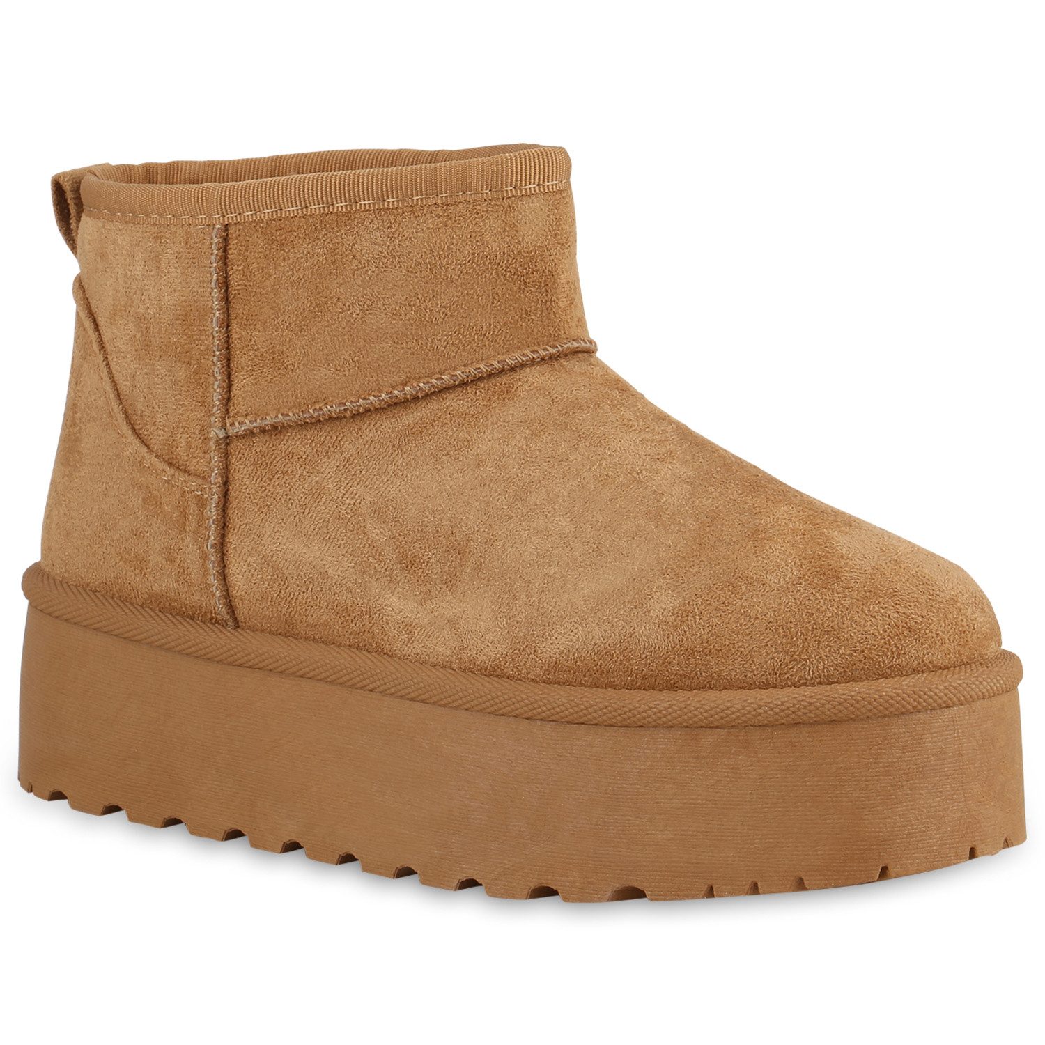 VAN HILL 840781 Winterstiefelette Damen Warm Gefütterte Winter Boots Bequem günstig online kaufen