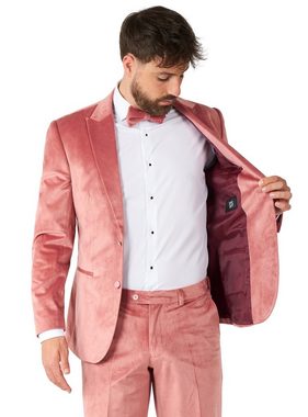 Opposuits Kostüm Vintage Pink Velvet Deluxe Samtanzug, Eleganter Samtanzug in hochwertiger Ausführung