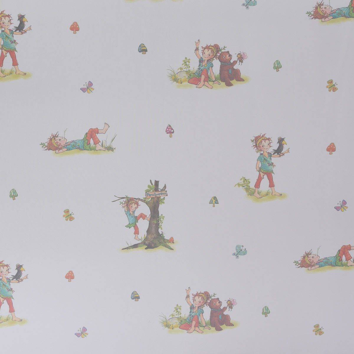 Thumbnail - Rasch TEXTIL Stoff Villa Coppenrath Pipa Lupina Gardinenstoff Voile Pipas Abenteuer Pilze, überbreit