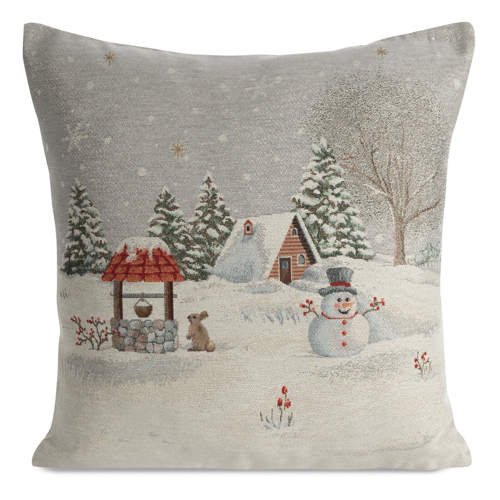 Eurofirany Kissenbezug Winter Weihnachten 45x45 Kissenbezüge Gobelin Kissen günstig online kaufen