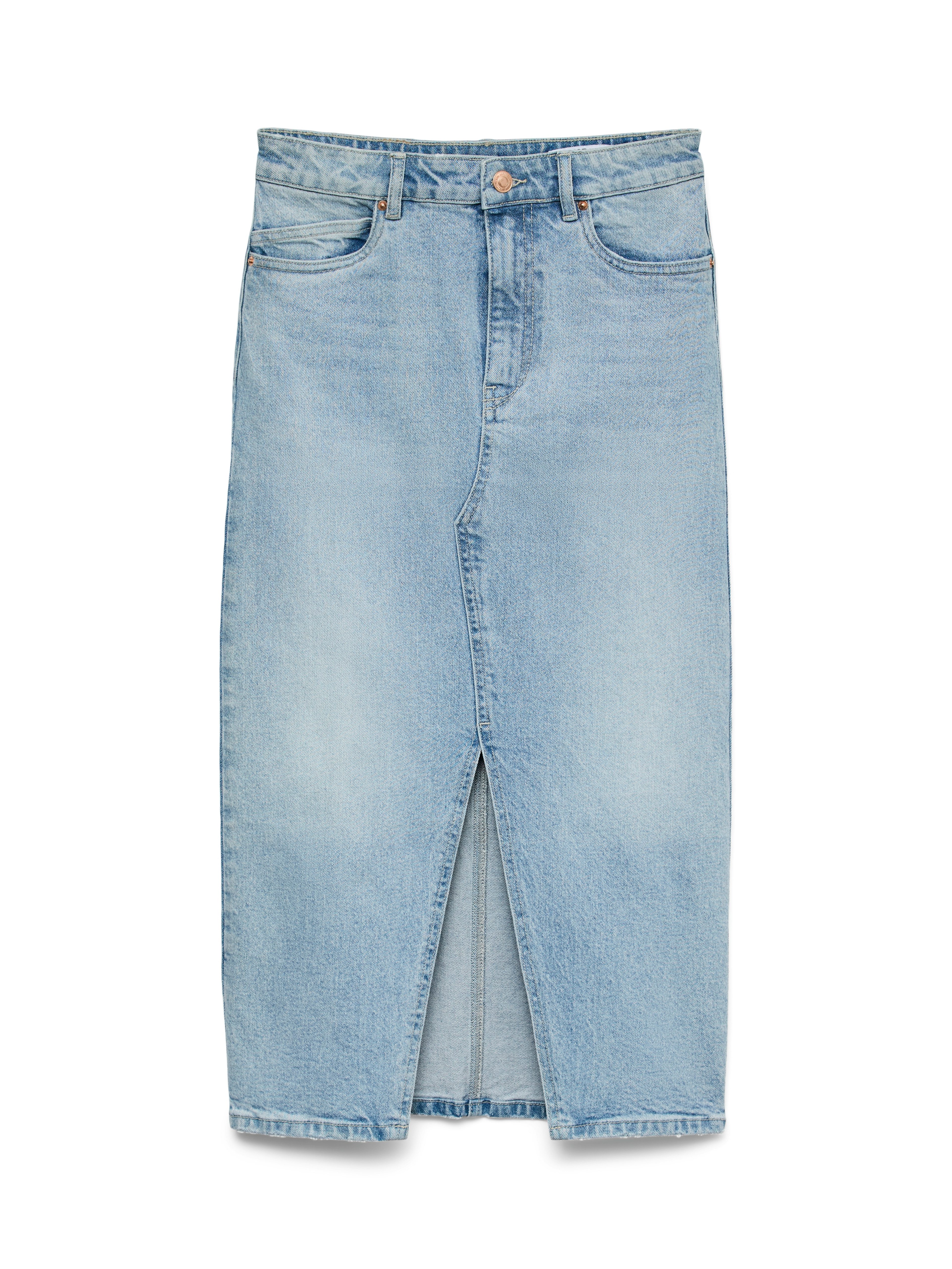 Vero Moda Maxirock VMVERI HR CALF DENIM SKIRT GA NOOS