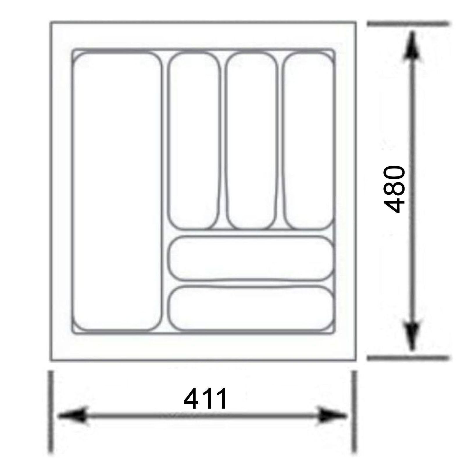SO-TECH® Besteckeinsatz ORGA-BOX VIII Besteckeinsatz Lavagrau perlstruktur, günstig online kaufen