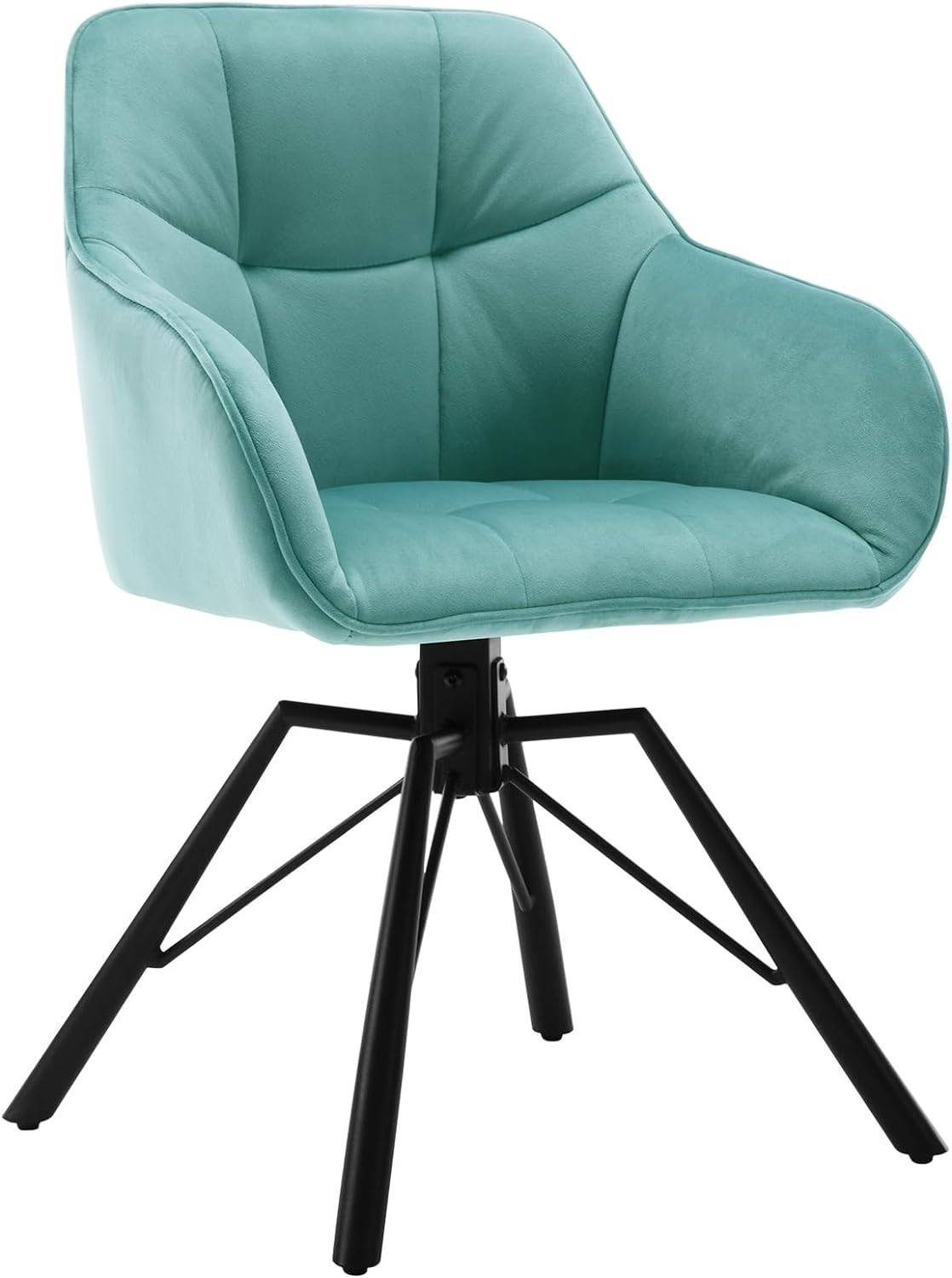 Woltu 4-Fußstuhl (1 St), drehbar Esszimmerstuhl mit Armlehnen Rückenlehne günstig online kaufen