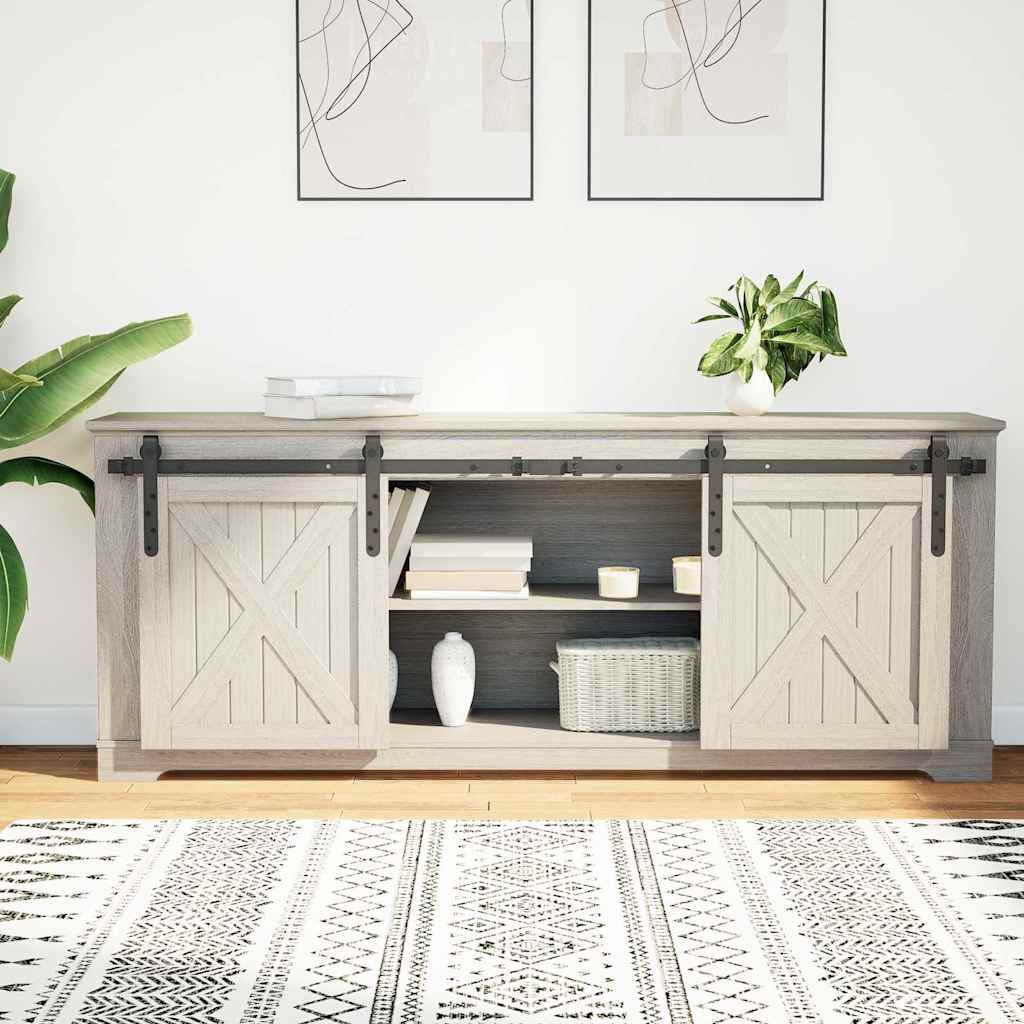 vidaXL Schrankeinsatz Schiebetürbeschlag Set für Schranktüren 152 cm Karbonstahl (1 St)