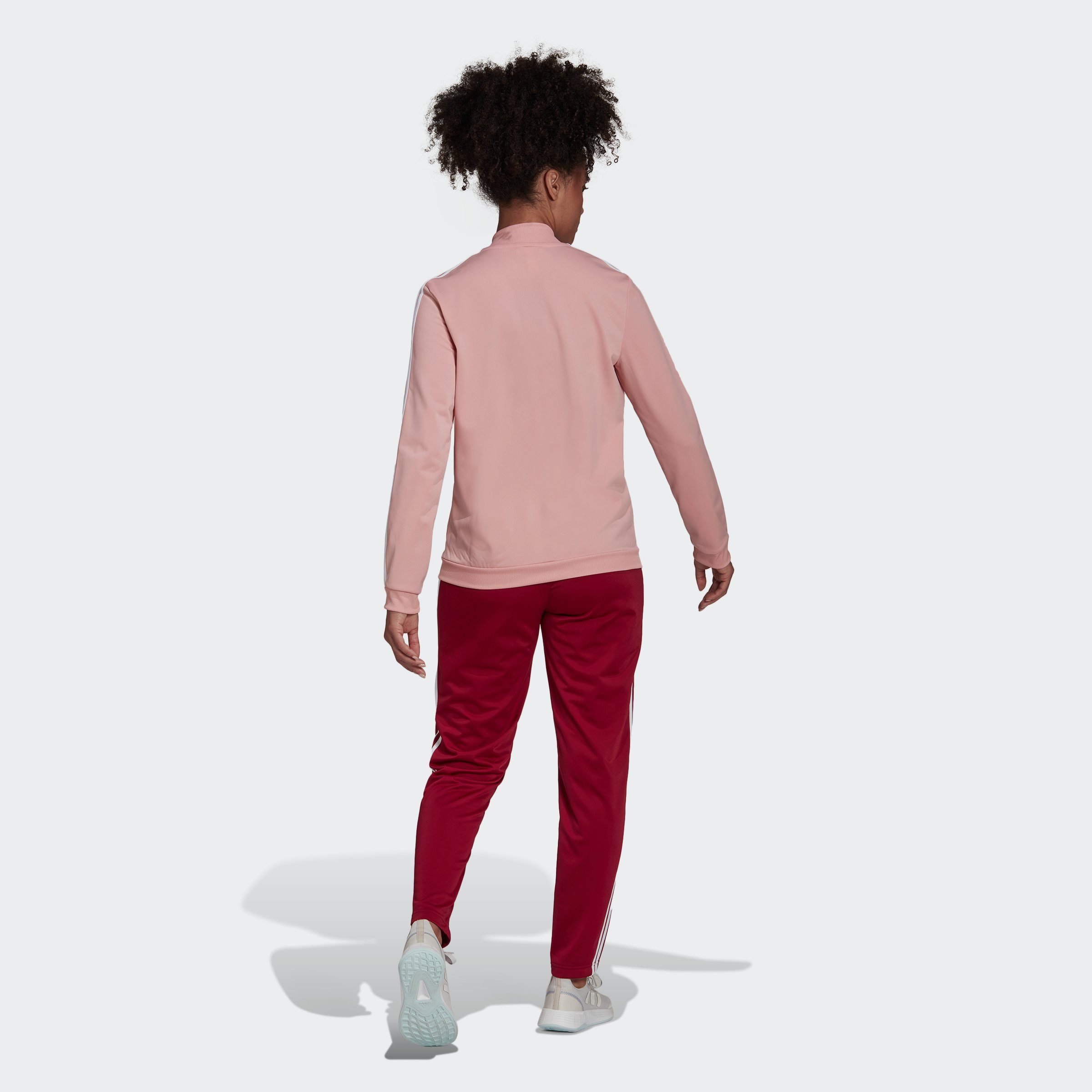 ESSENTIALS (2-tlg) Sportswear LEGBUR/WHITE 3-STREIFEN adidas Trainingsanzug