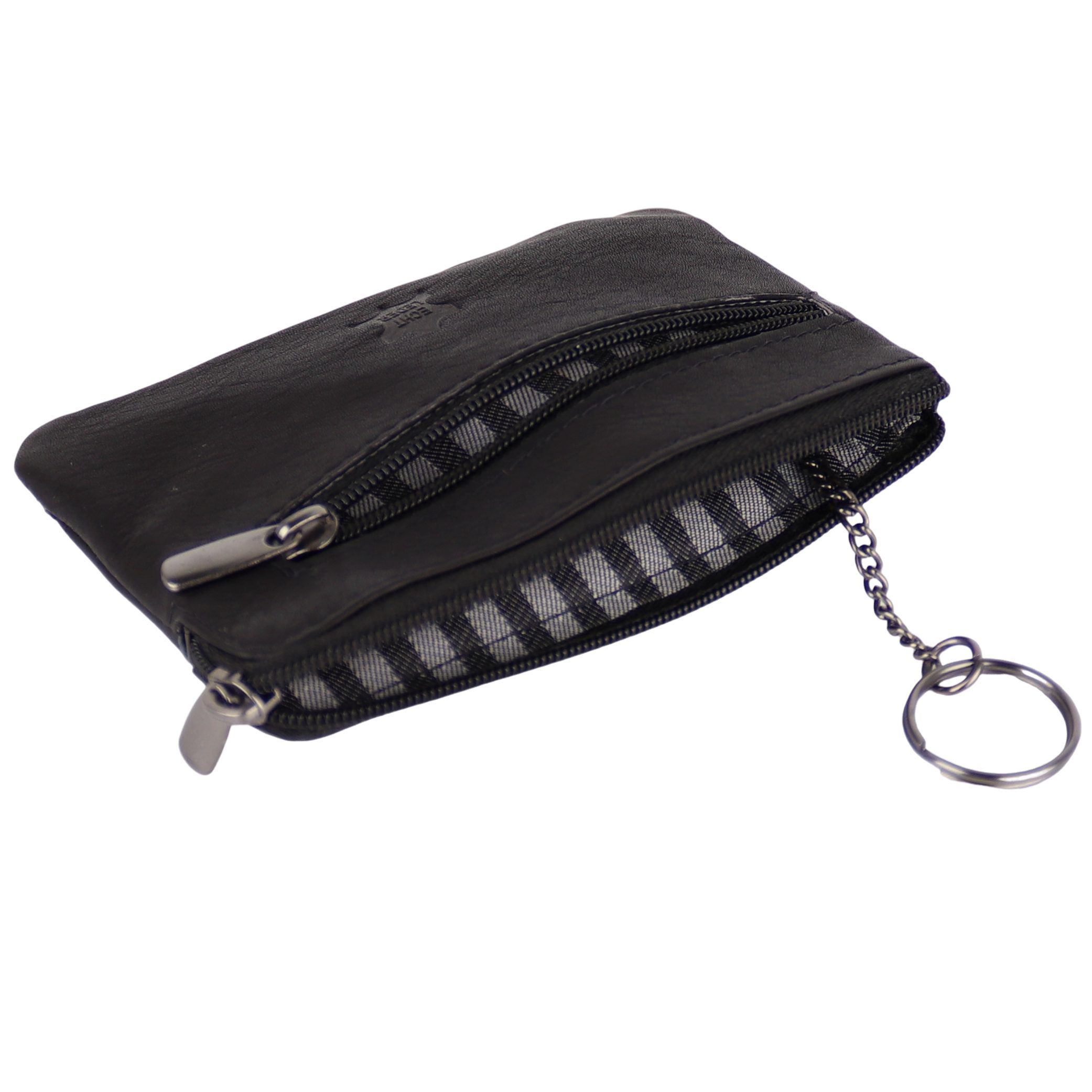 MIRROSI Schlüsseltasche UNISEX Echtleder mit 1xMünzfach,4 Kartenfach (1 Hauptfach mit einem stabilen Schlüsselring, 12x8,5x1cm) – Bild 5 von 5