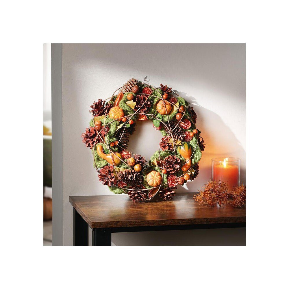 Home-trends24.de Dekokranz Kranz Kürbis Ernte Tisch Tür Wand Deko ...