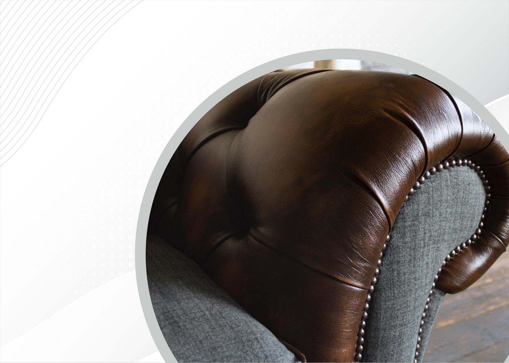 220 Chesterfield-Sofa, Couch Sitzer 3 cm Chesterfield JVmoebel Sofa Design