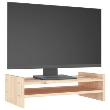 vidaXL Monitorständer 50x27x15 cm Massivholz Kiefer Erhöhung Bildschirm Tisch Monitor-Halterung