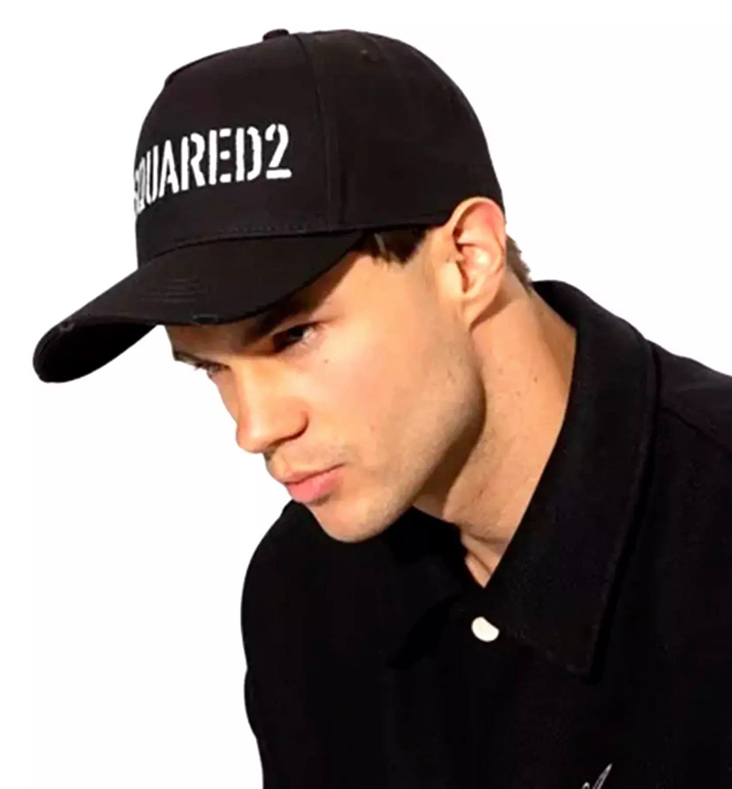 Dsquared2 Baseball Cap DSQ2 Canadian Tradition Logo Baseballkappe Kappe Gebogener Schirm, distressed Finish, verstellbarer Riemen hinten