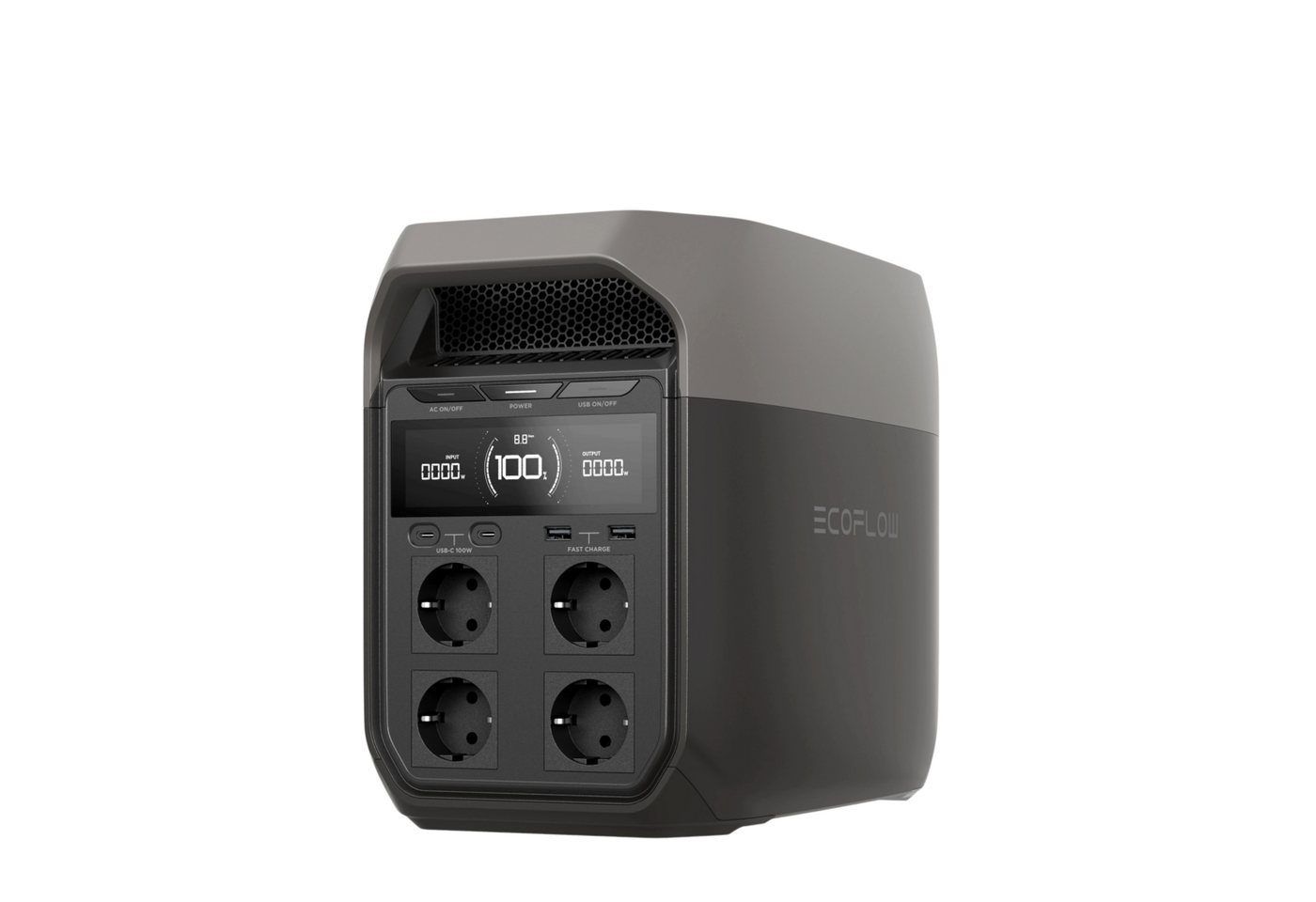 Ecoflow EcoFlow DELTA 3 Powerstation Stromspeicher, Halterung für Dach, Fassade, Balkon & Garten, App & Plug&Play DE