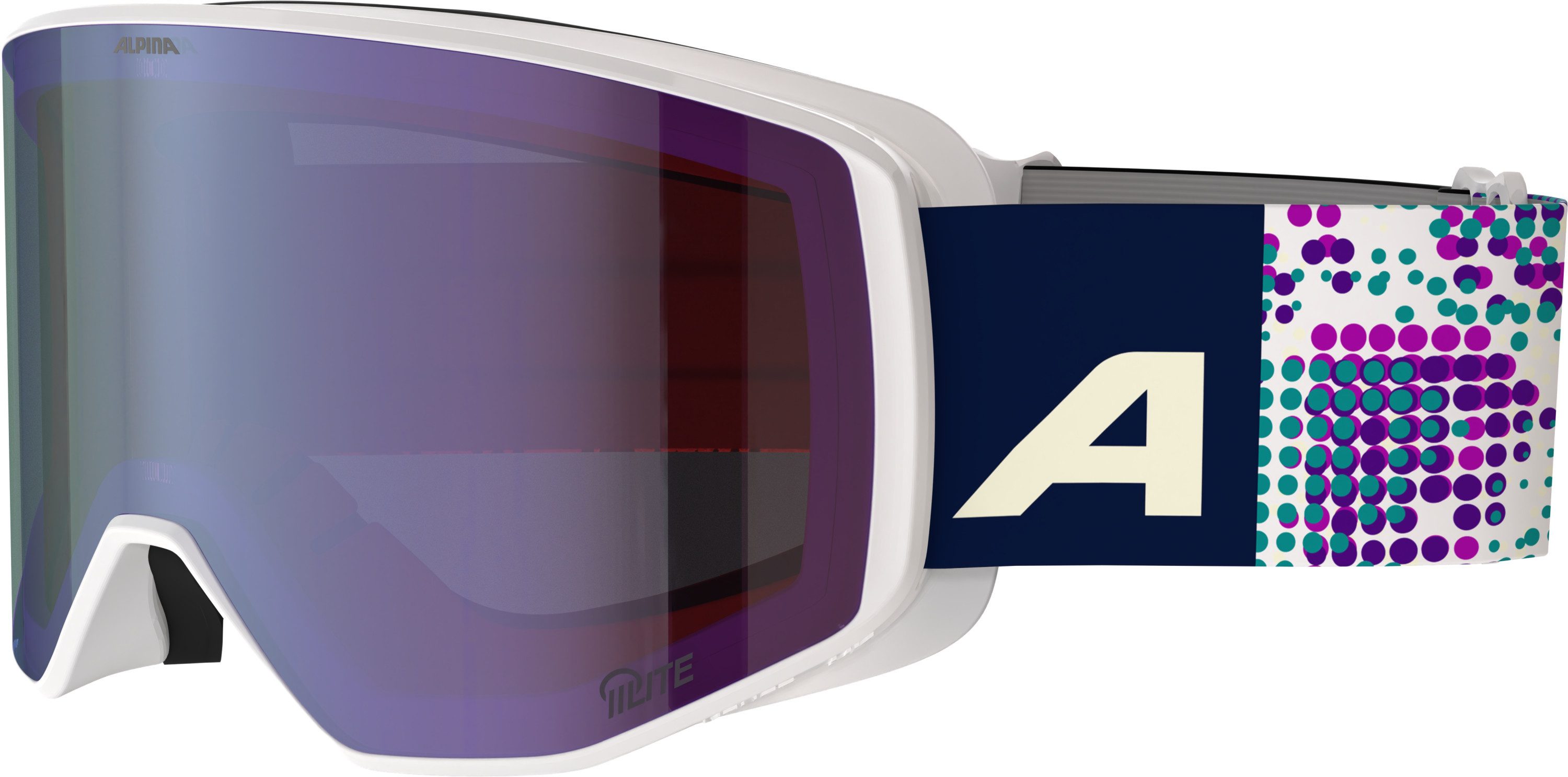 Alpina Sports Skibrille VENET M Q-LITE white-lilac matt