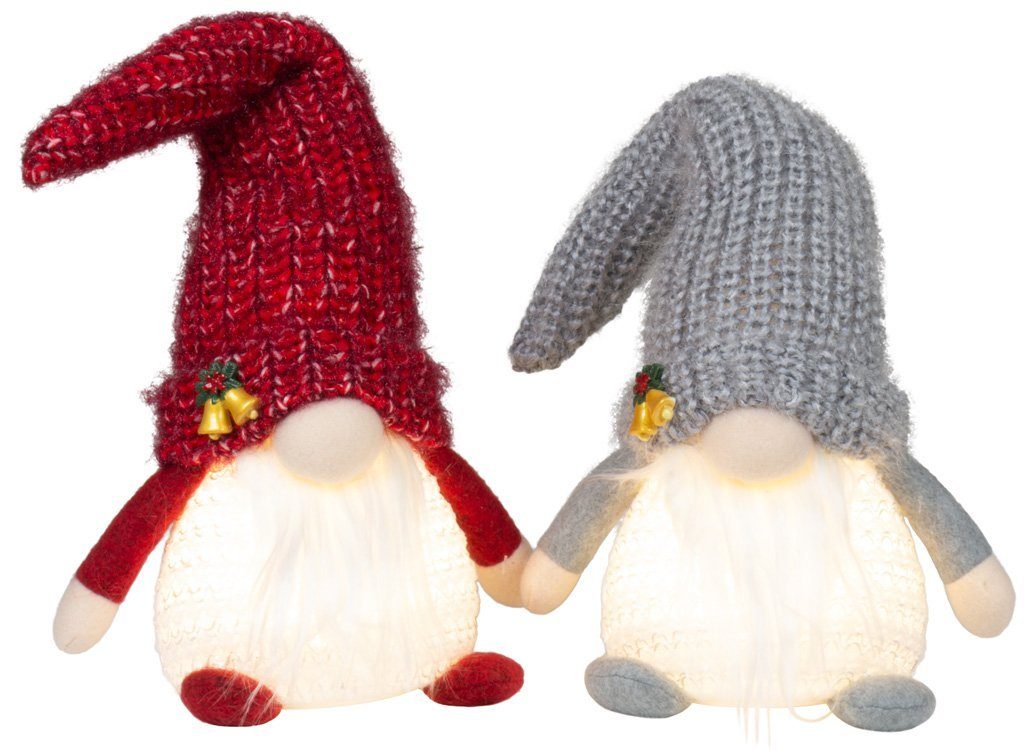 Christmas Paradise Weihnachtsfigur sitzender Wichtel 25cm (39cm) mit Beleuc günstig online kaufen