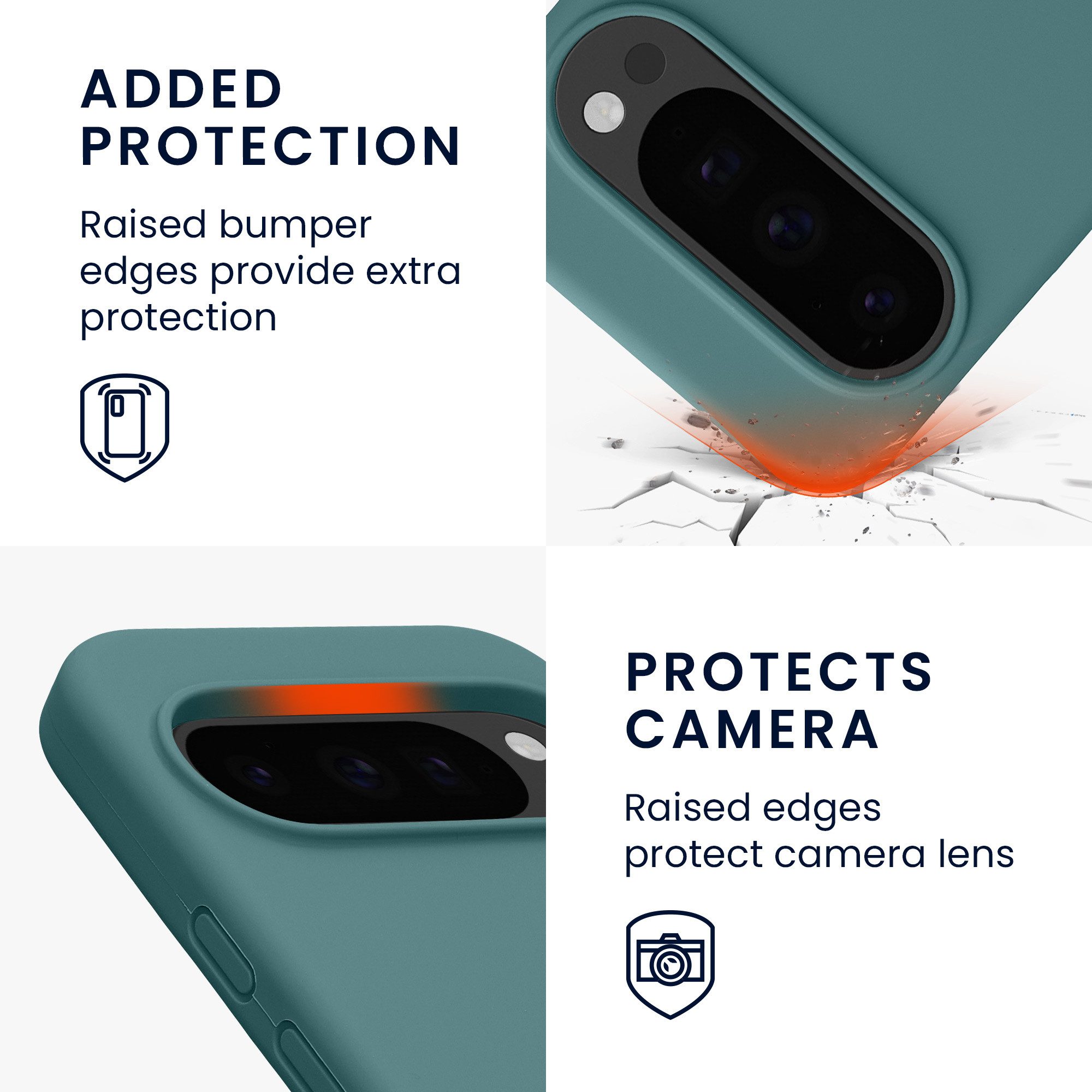 kwmobile Smartphone-Hülle Handyhülle für Google Pixel 10 / Pixel 10 Pro Hülle, Weiches Handy Silikon Case - Schutzhülle Cover