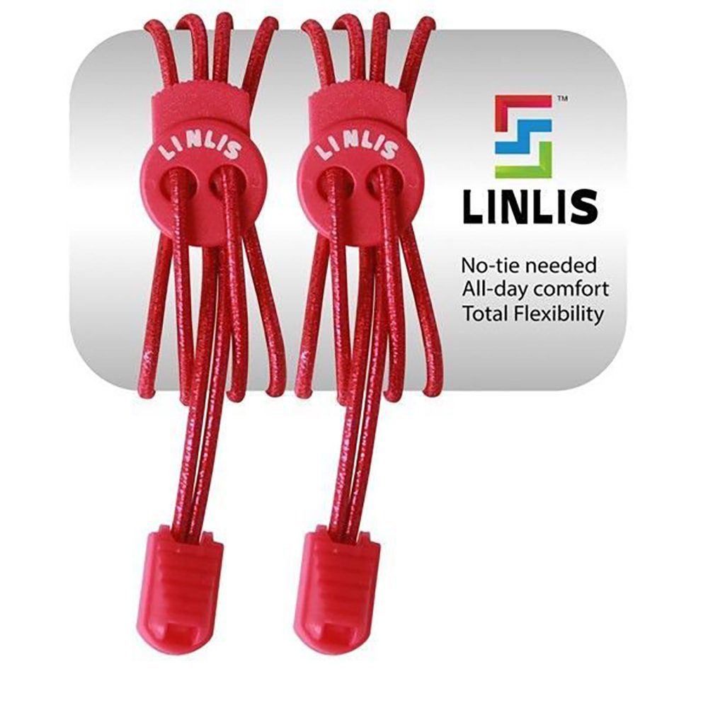 LINLIS Schnürsenkel Elastische Schnürsenkel ohne zu schnüren LINLIS Stretch FIT Komfort mit 27 prächtige Farben, Wasserresistenz, Strapazierfähigkeit, Anwenderfreundlichkeit Rosa-3