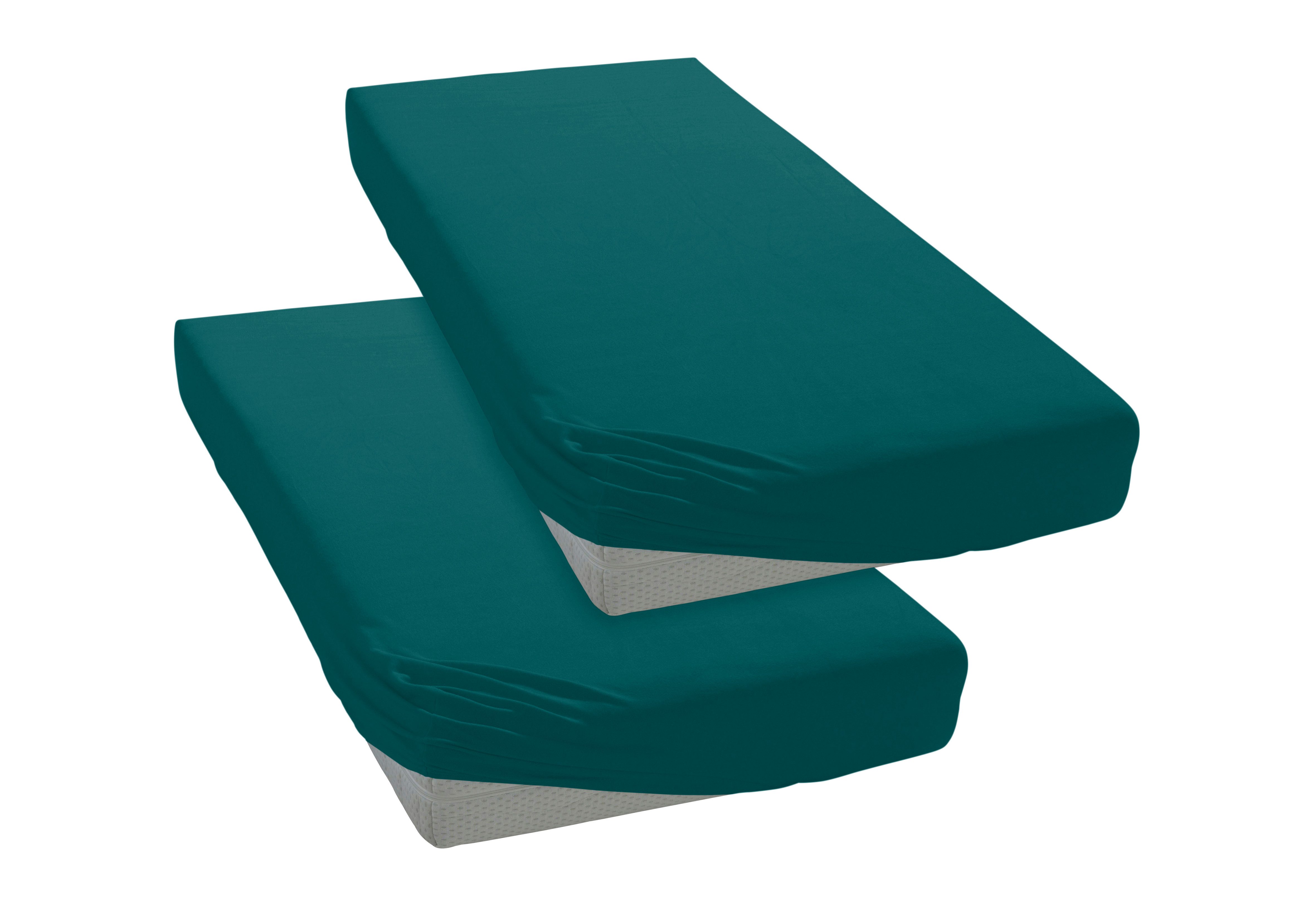 OTTO home Spannbettlaken Cremona Comfort, Jersey-Elasthan, Gummizug: rundum günstig online kaufen