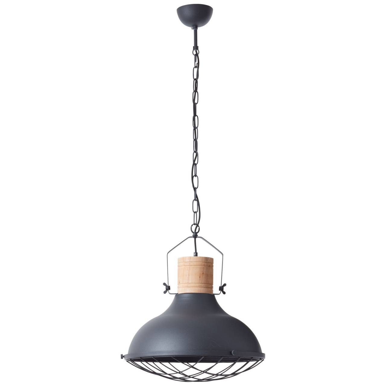 Brilliant Pendelleuchte schwarz Emma E27, 1x A60, 60W, 47cm korund Emma, geeig Lampe Pendelleuchte