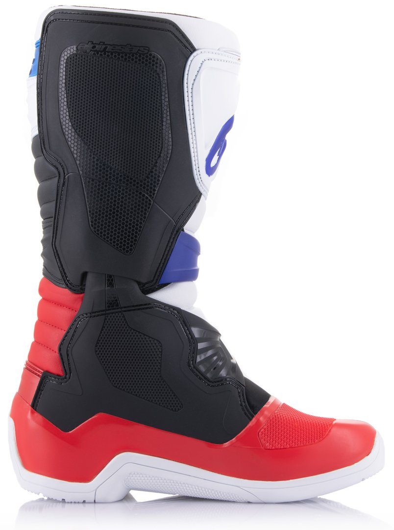 Alpinestars Tech 3 Motocross Stiefel Black/White/Red/Blue Motorradstiefel