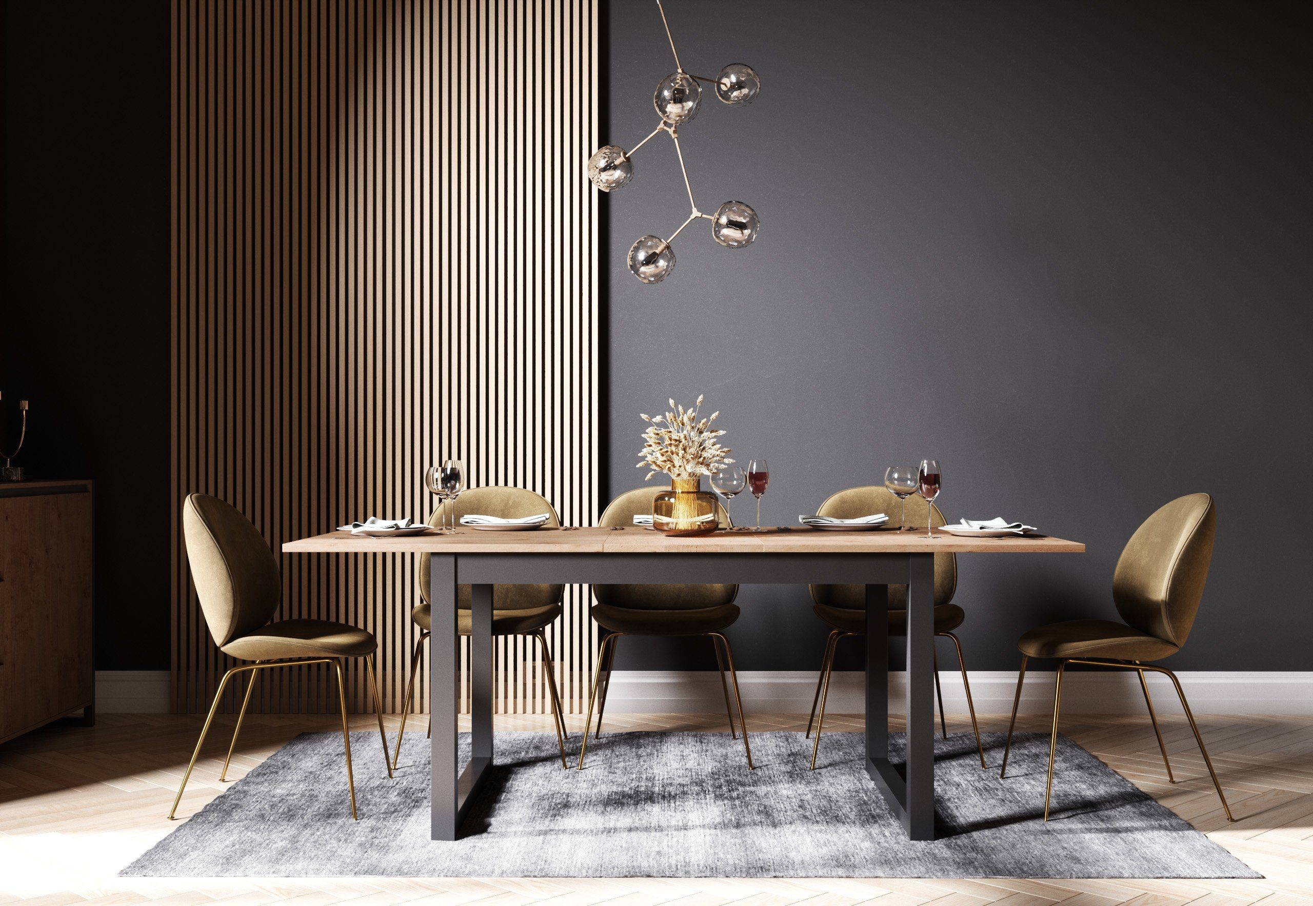 Newroom Esstisch »Vincent«, ausziehbar 160-200 cm inkl ...