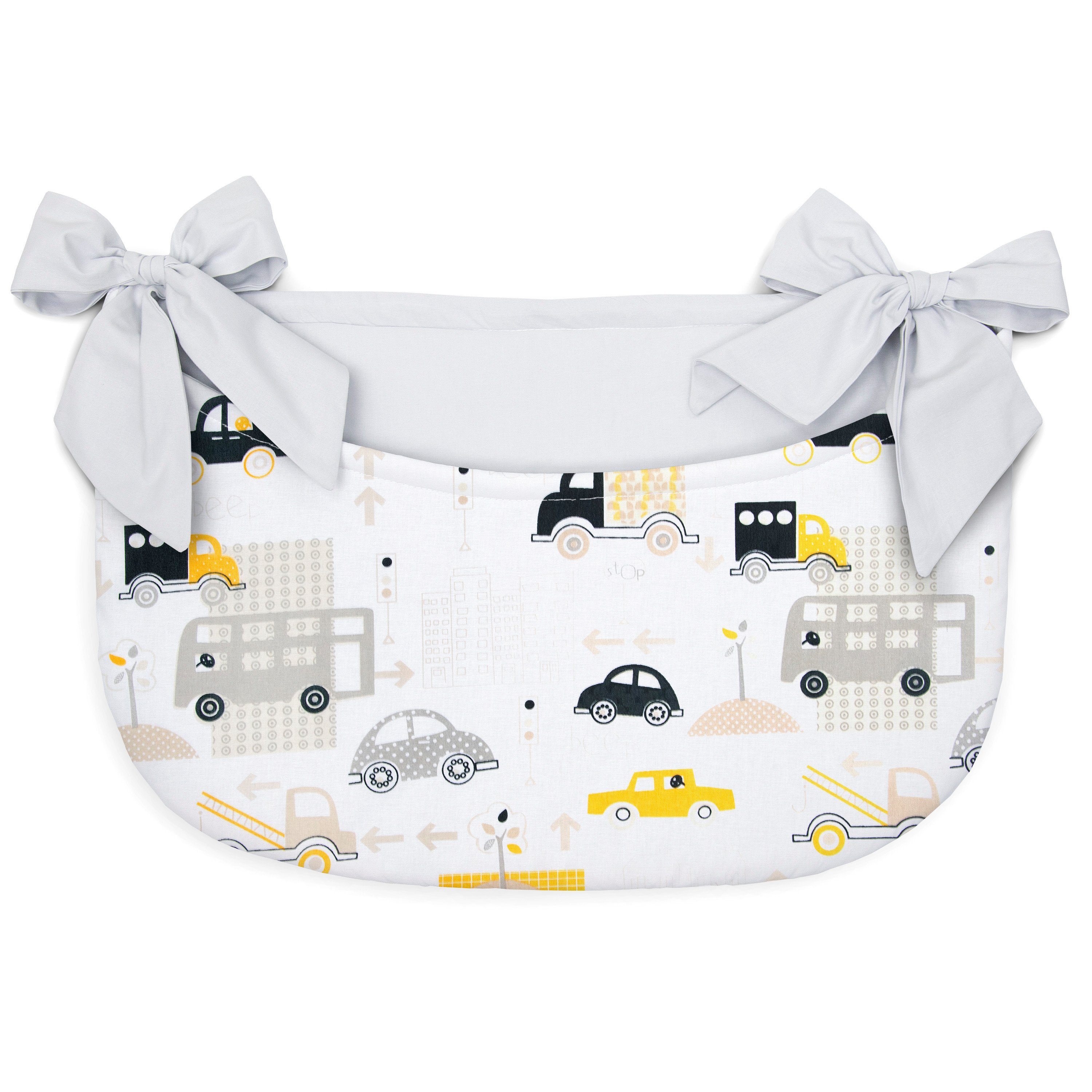 Design48 Amilian® Betttasche Spielzeugtasche Babybetttasche Windelntasche Spielzeughalter für Babybett 
