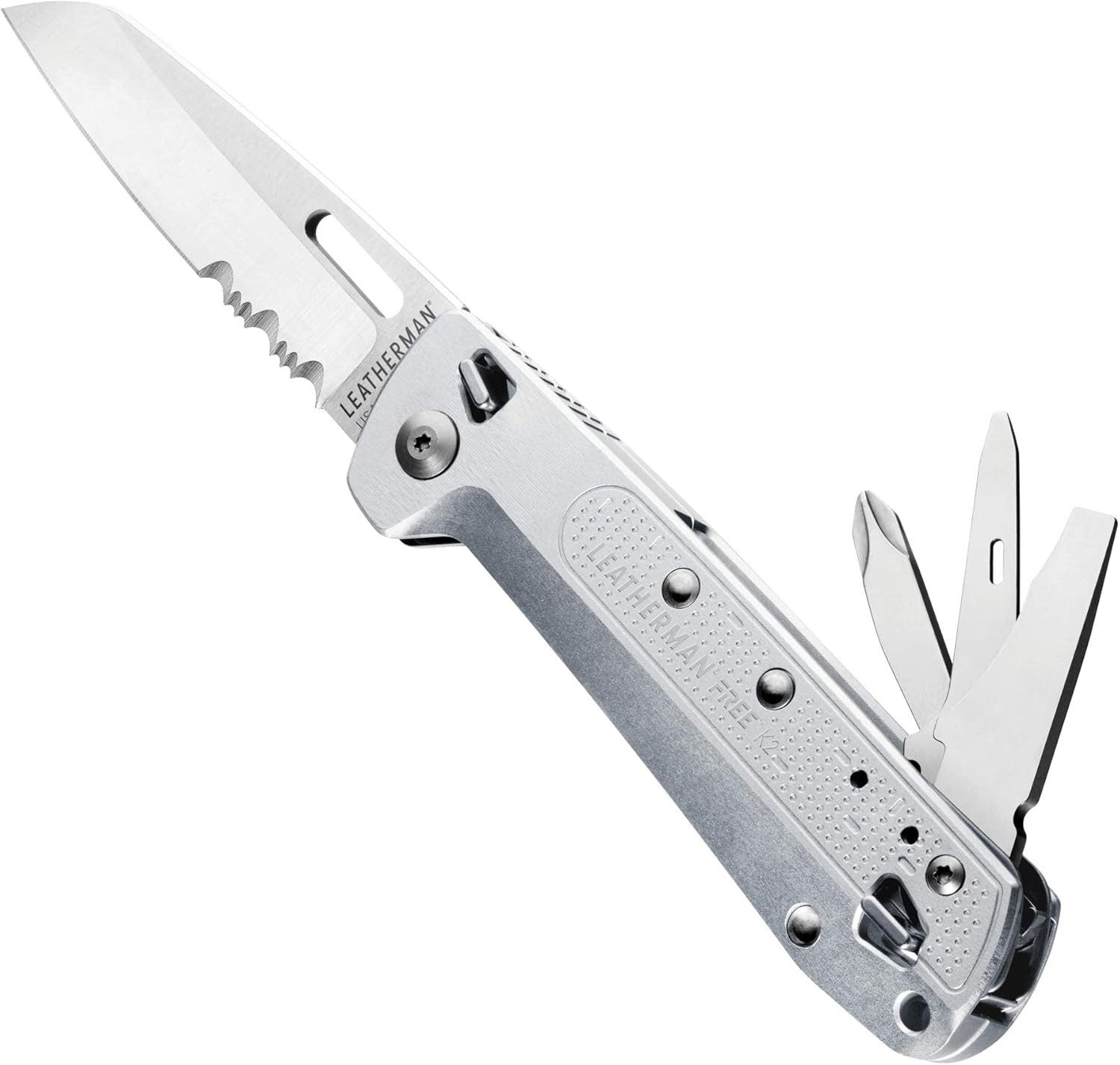 Leatherman Taschenmesser Leatherman Free K2x Multi-Tool - 8-in-1 mit Taschenclip