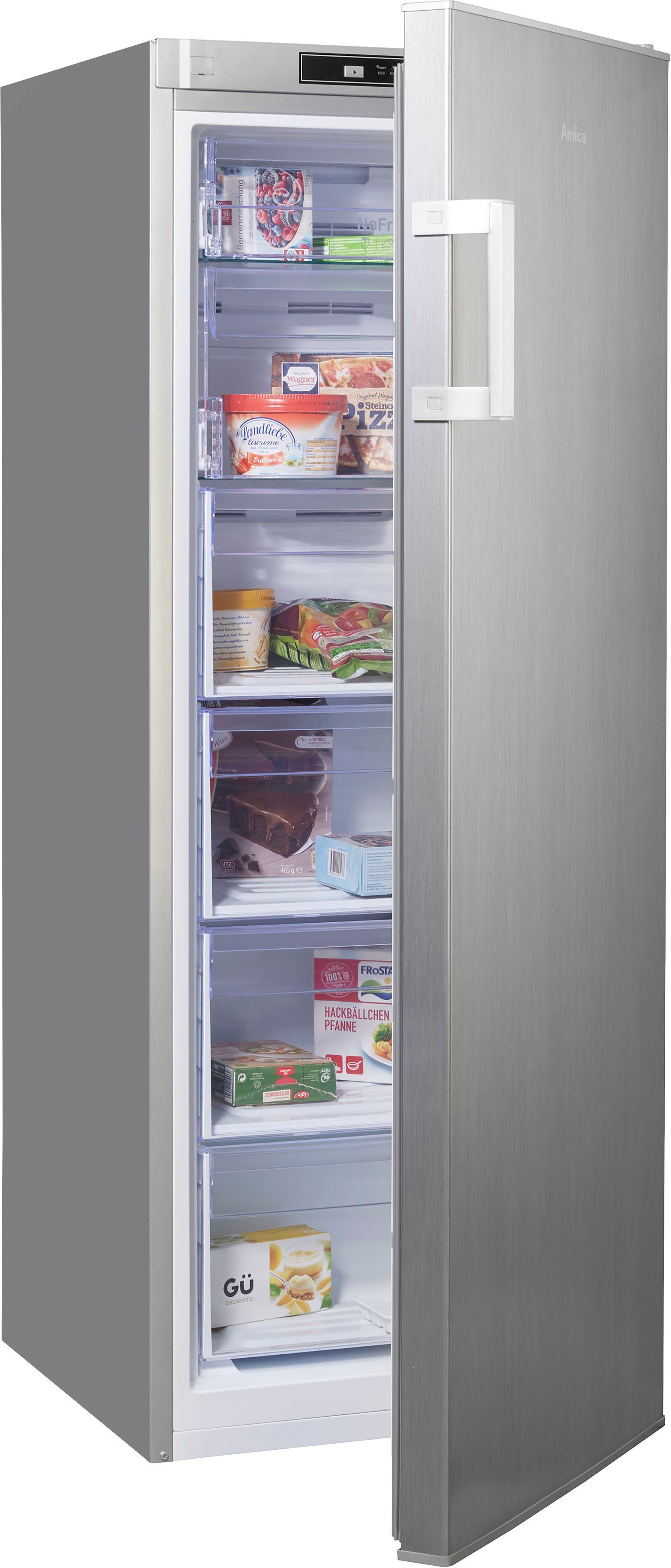 Amica Gefrierschrank GSN 324 160 E, 145,5 cm hoch, 54,0 cm breit, No Frost, Holiday-Schaltung, Inverter Kompressor