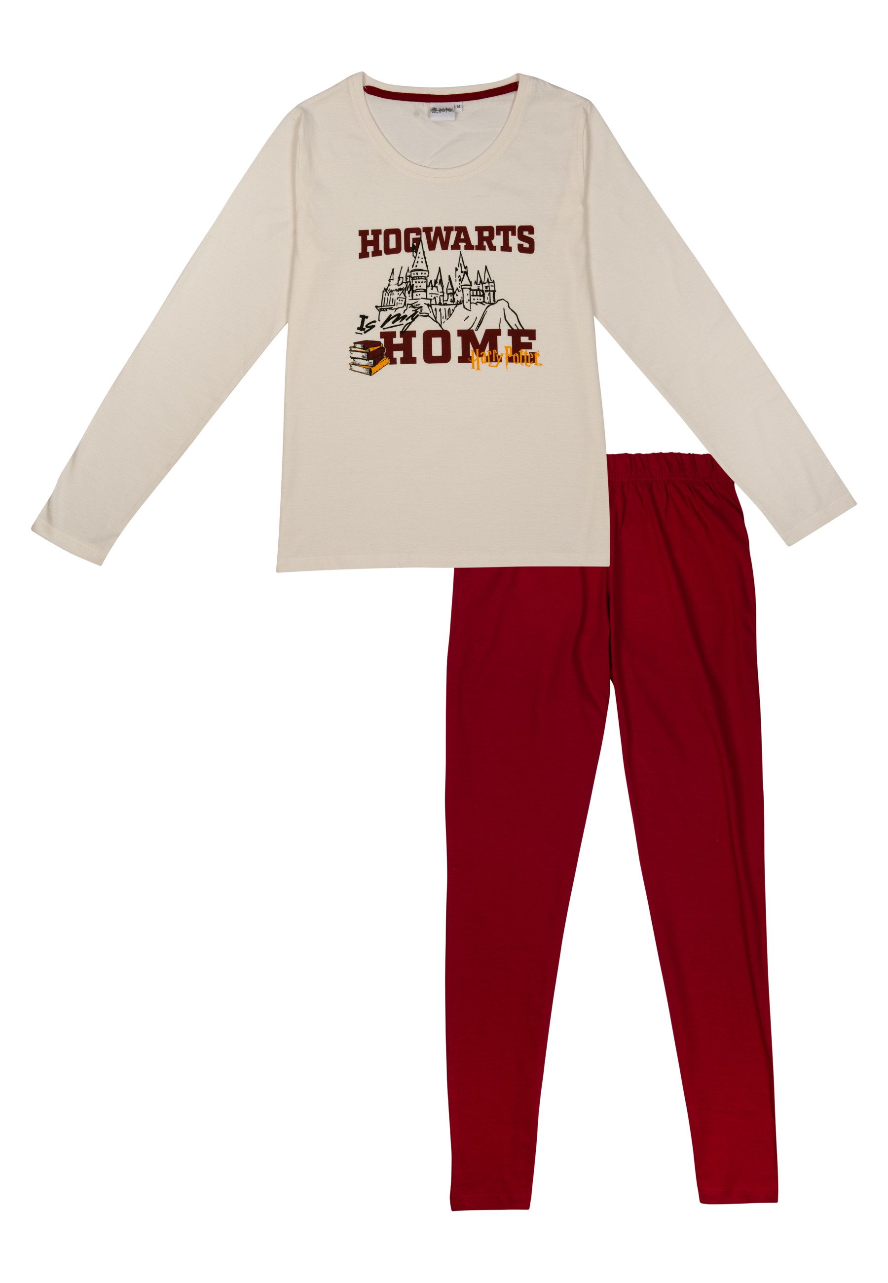United Labels® Schlafanzug Harry Potter Schlafanzug Hogwarts is my Home Pyjama Set