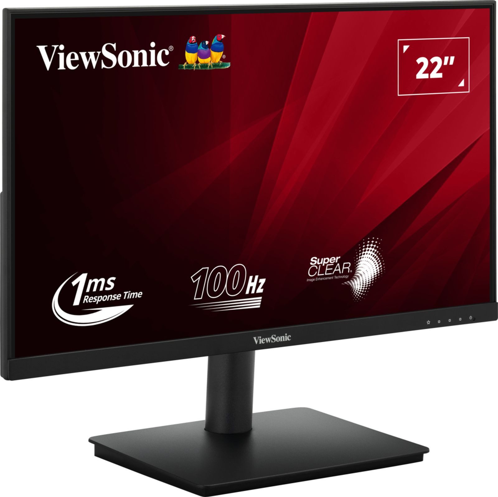 Viewsonic VA220-H 55,88cm 22Zoll LED 1920x1080 16:9 HDMI VGA TFT-Monitor (1920 x 1080 px, Full HD, 1 ms Reaktionszeit, 100 Hz, VA)