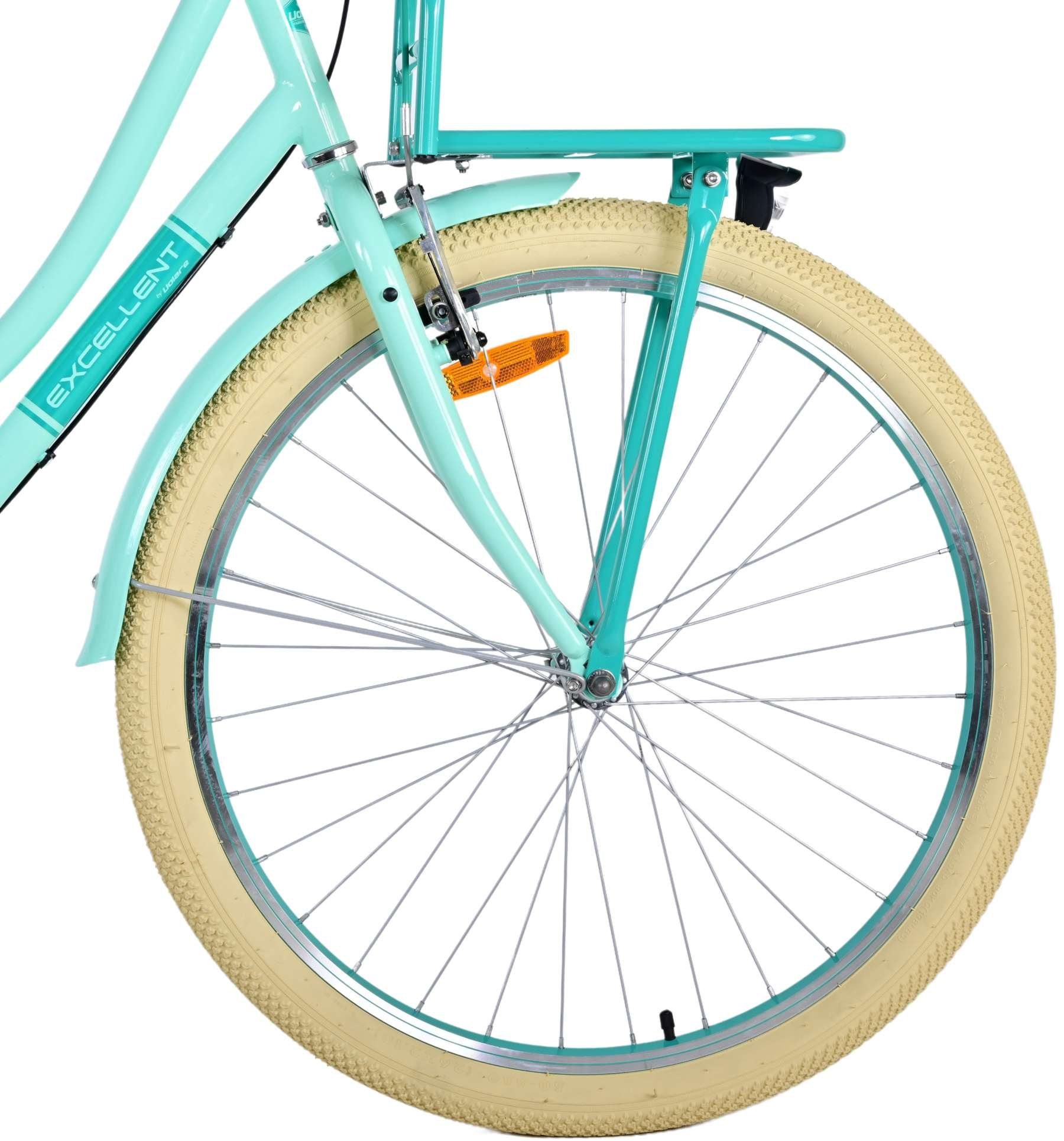 Volare Kinderfahrrad Excellent - Mädchen - 24, 26 Zoll - 3 Gänge - Weiß,Rosa,Grün,Schwarz, Microshift, bis 115 kg, 85% zusammengebaut, 8 - 12 Jahre, Kleidergröße: 140 - 152