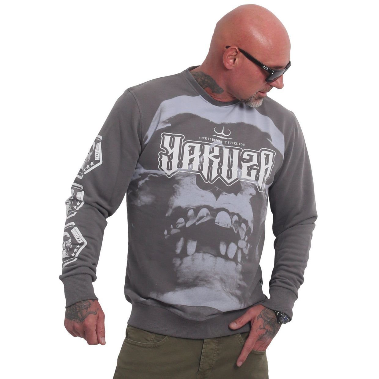 YAKUZA Sweatshirt Ghost Skull günstig online kaufen